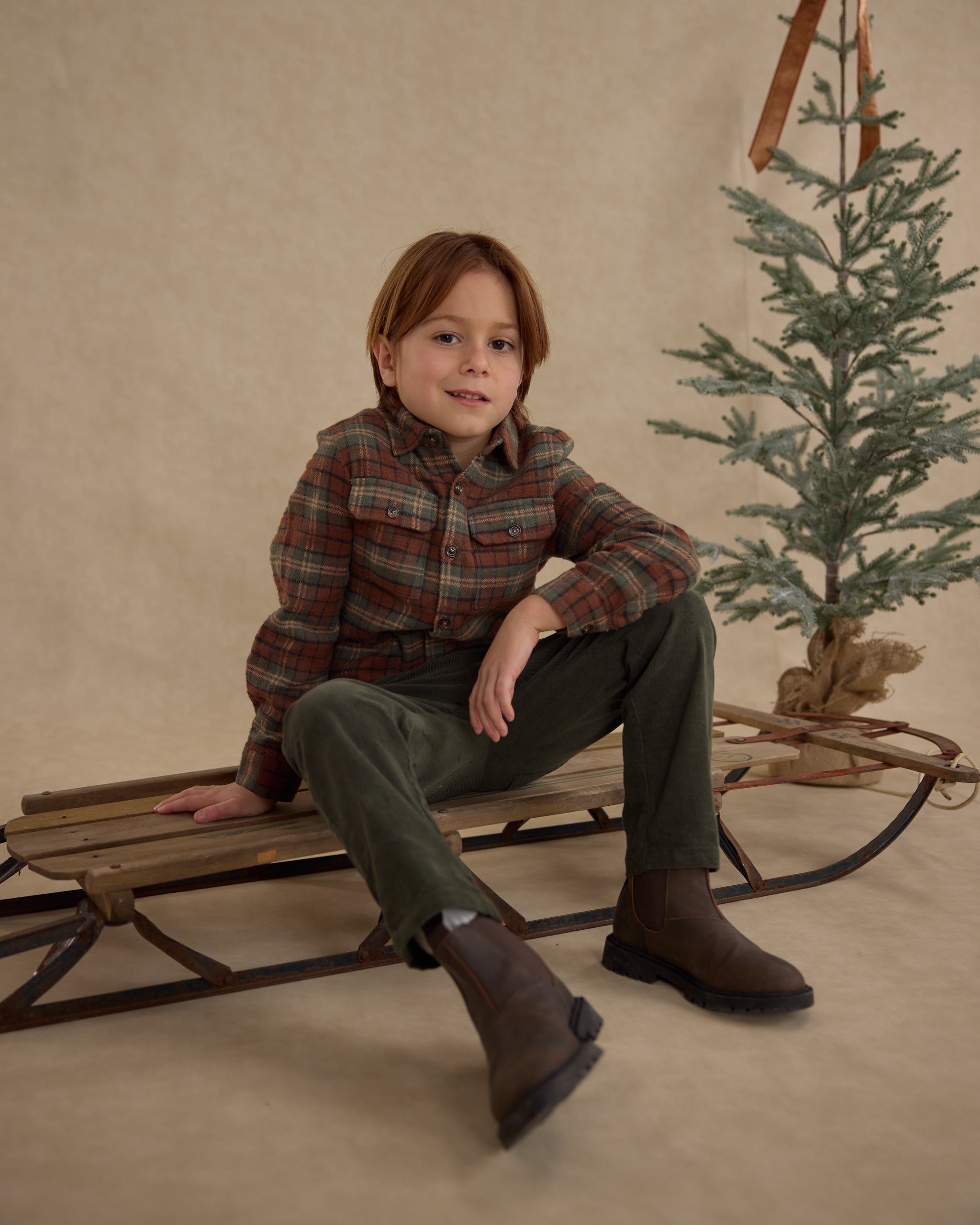 Pocketed Flannel Shirt || Holiday Plaid – Rylee + Cru Japan