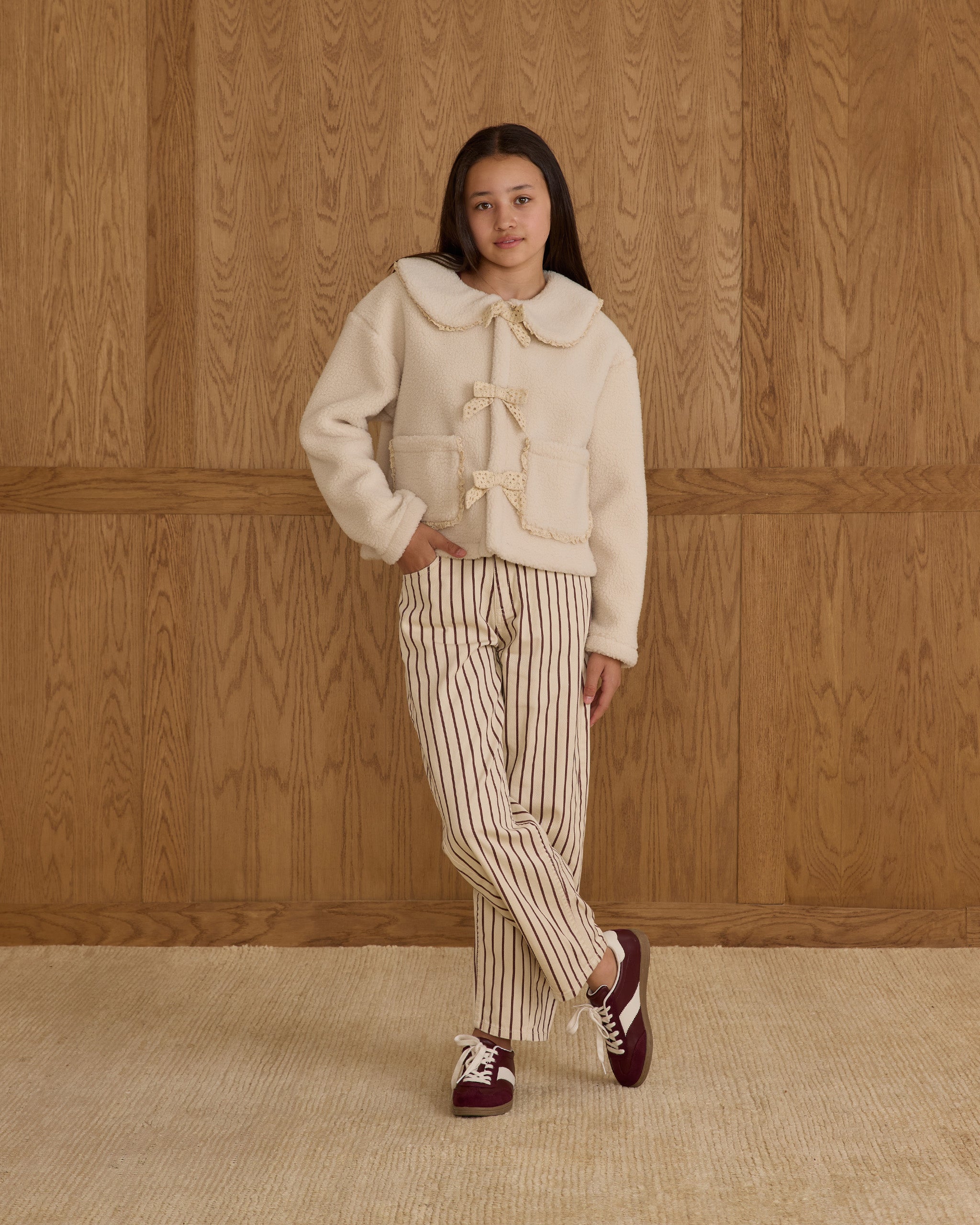 Rylee + Cru ライリーアンドクルー ベビー服 子供服  シアリングカラーコート　ナチュラル