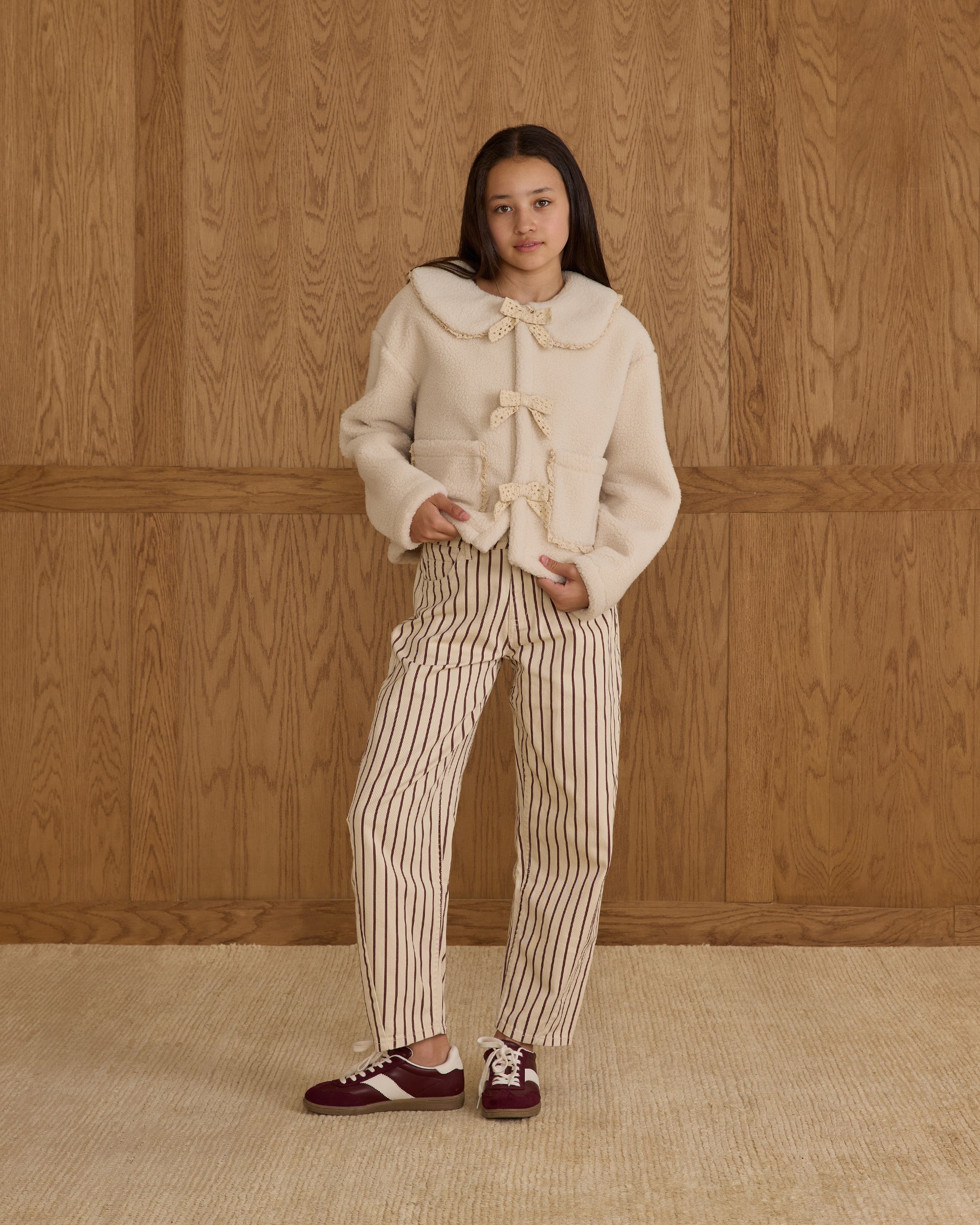 Rylee + Cru ライリーアンドクルー ベビー服 子供服  シアリングカラーコート　ナチュラル