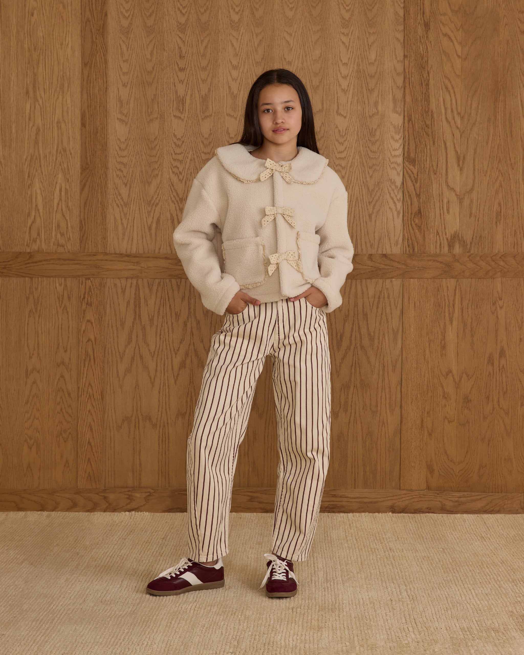 Rylee + Cru ライリーアンドクルー ベビー服 子供服  シアリングカラーコート　ナチュラル