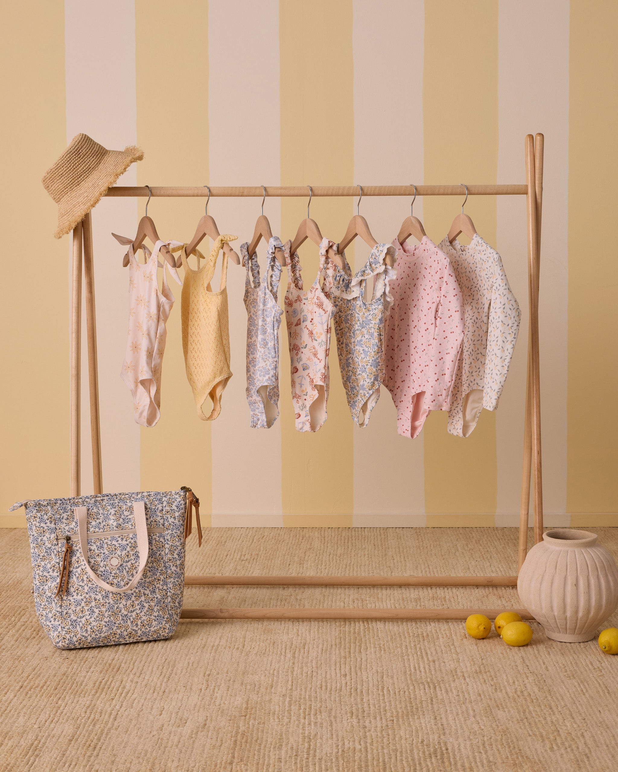 Scrunch One-Piece || Blue Ditsy – Rylee + Cru Japan