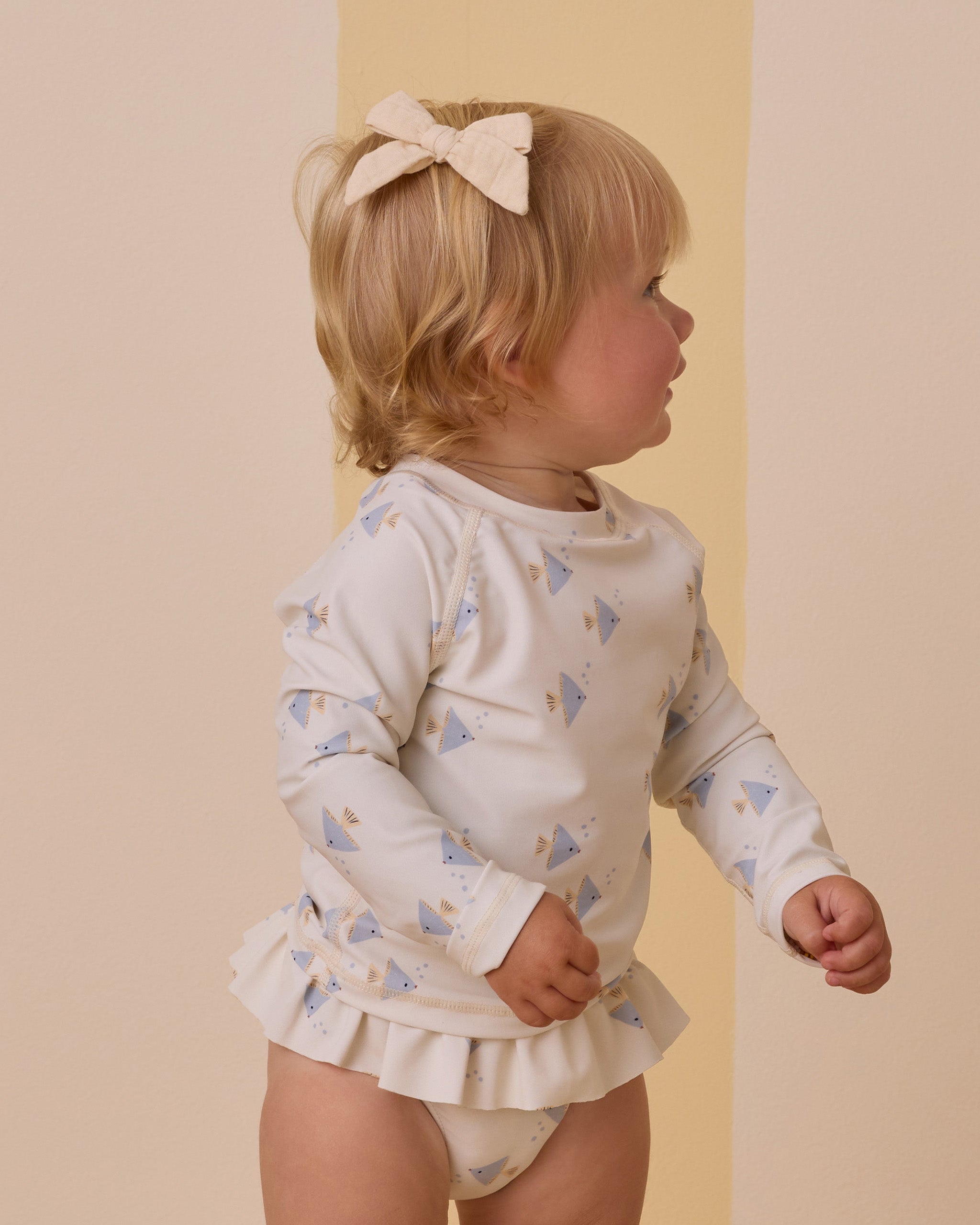 ラッシュガード ガールズ セット エンジェルフィッシュ アイボリー