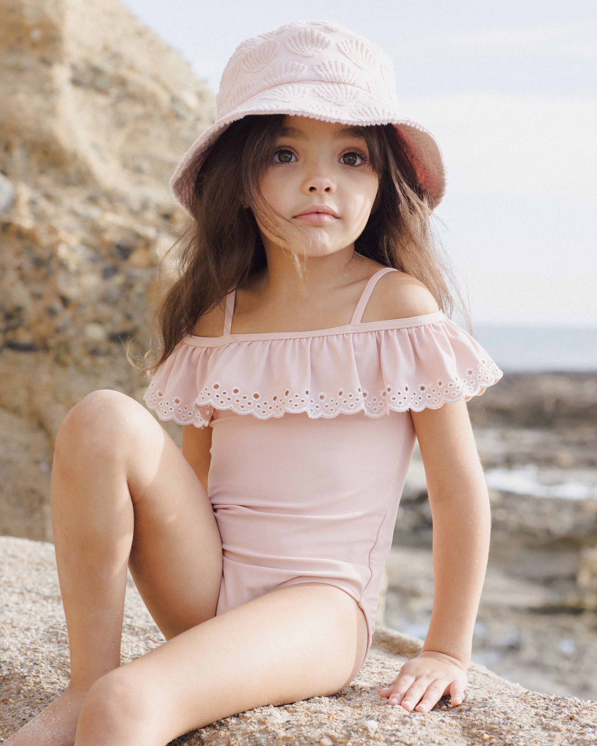 オフショルダーワンピース ピンク