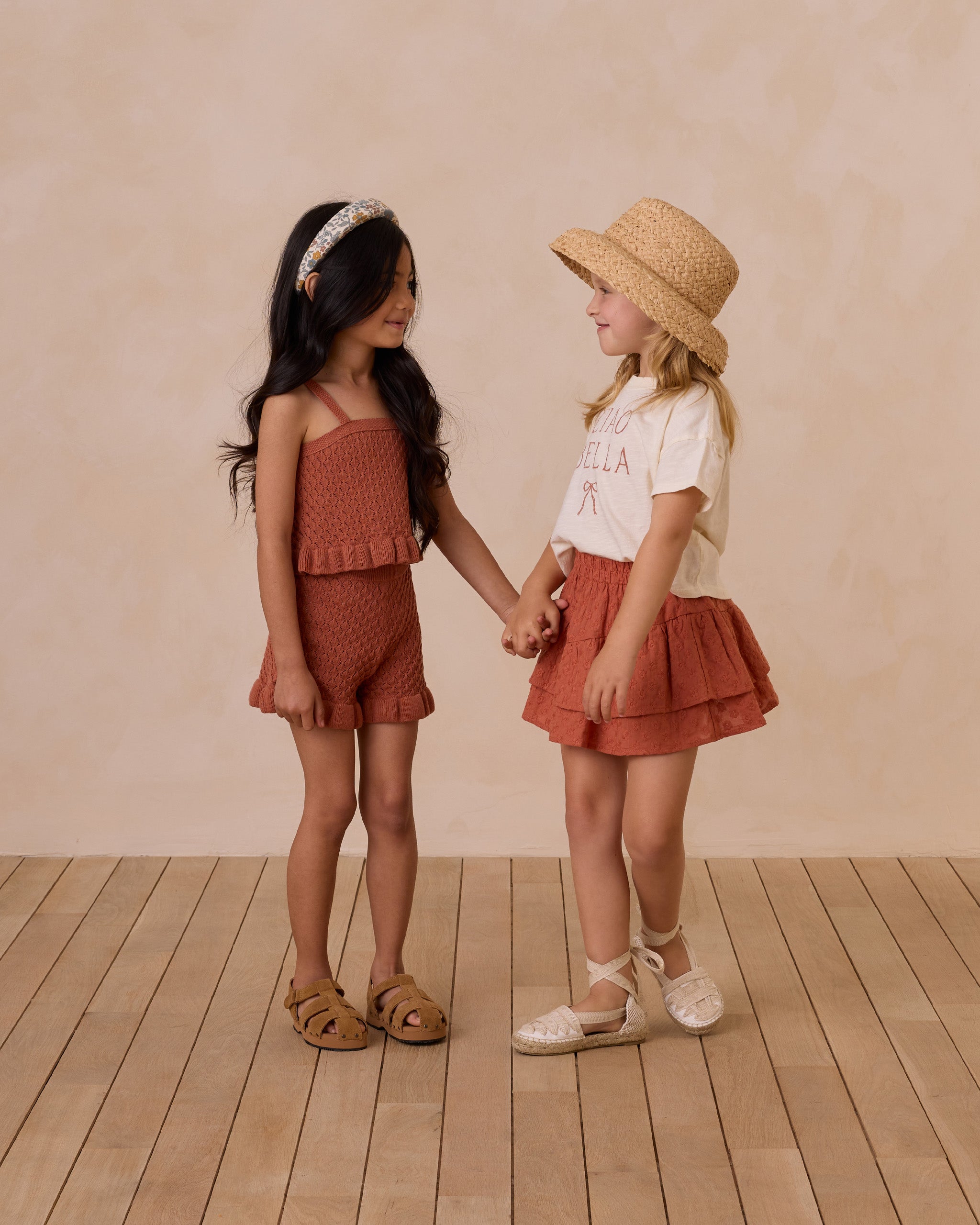 Rylee + Cru ライリーアンドクルー ベビー服 子供服 ボクシーティー チャオベッラ アイボリー