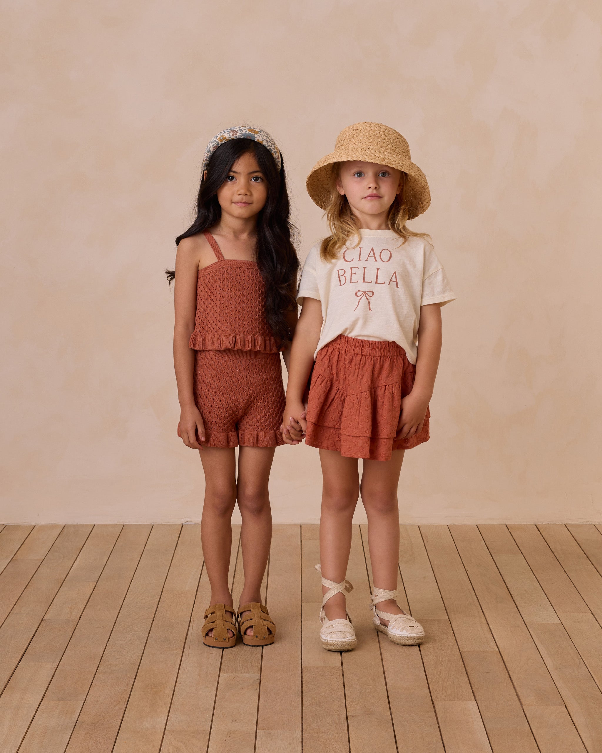 Rylee + Cru ライリーアンドクルー ベビー服 子供服 ボクシーティー チャオベッラ アイボリー