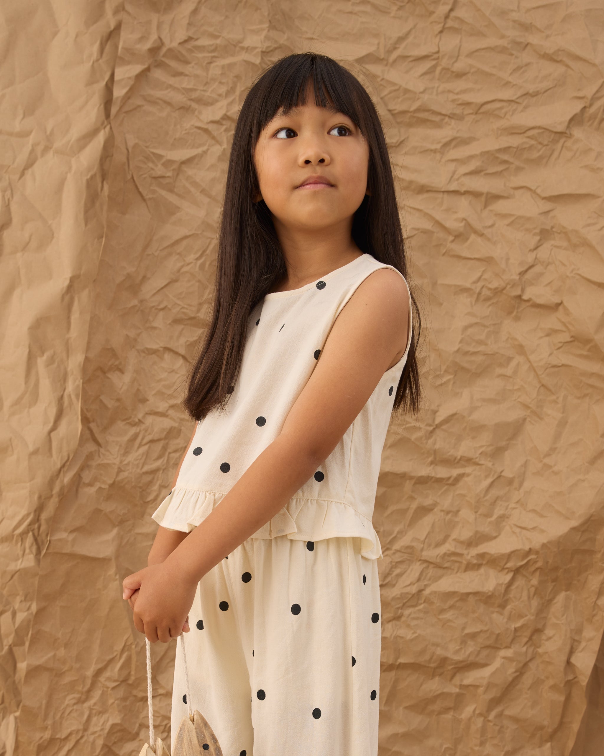 Rylee + Cru ライリーアンドクルー ベビー服 子供服 ワイドレッグパンツ　ポルカドット