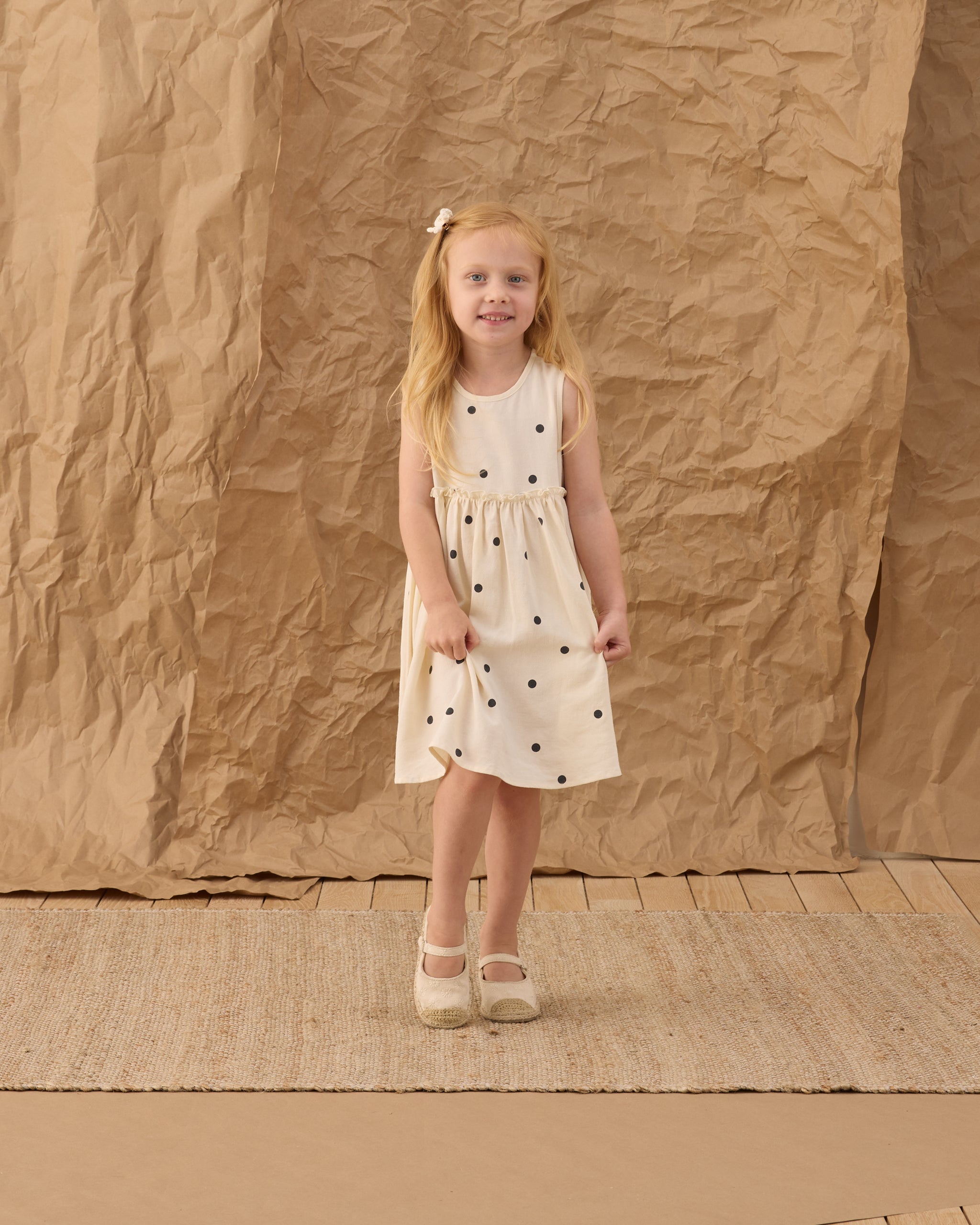 Rylee + Cru ライリーアンドクルー ベビー服 子供服 ハーパードレス　ポルカドット