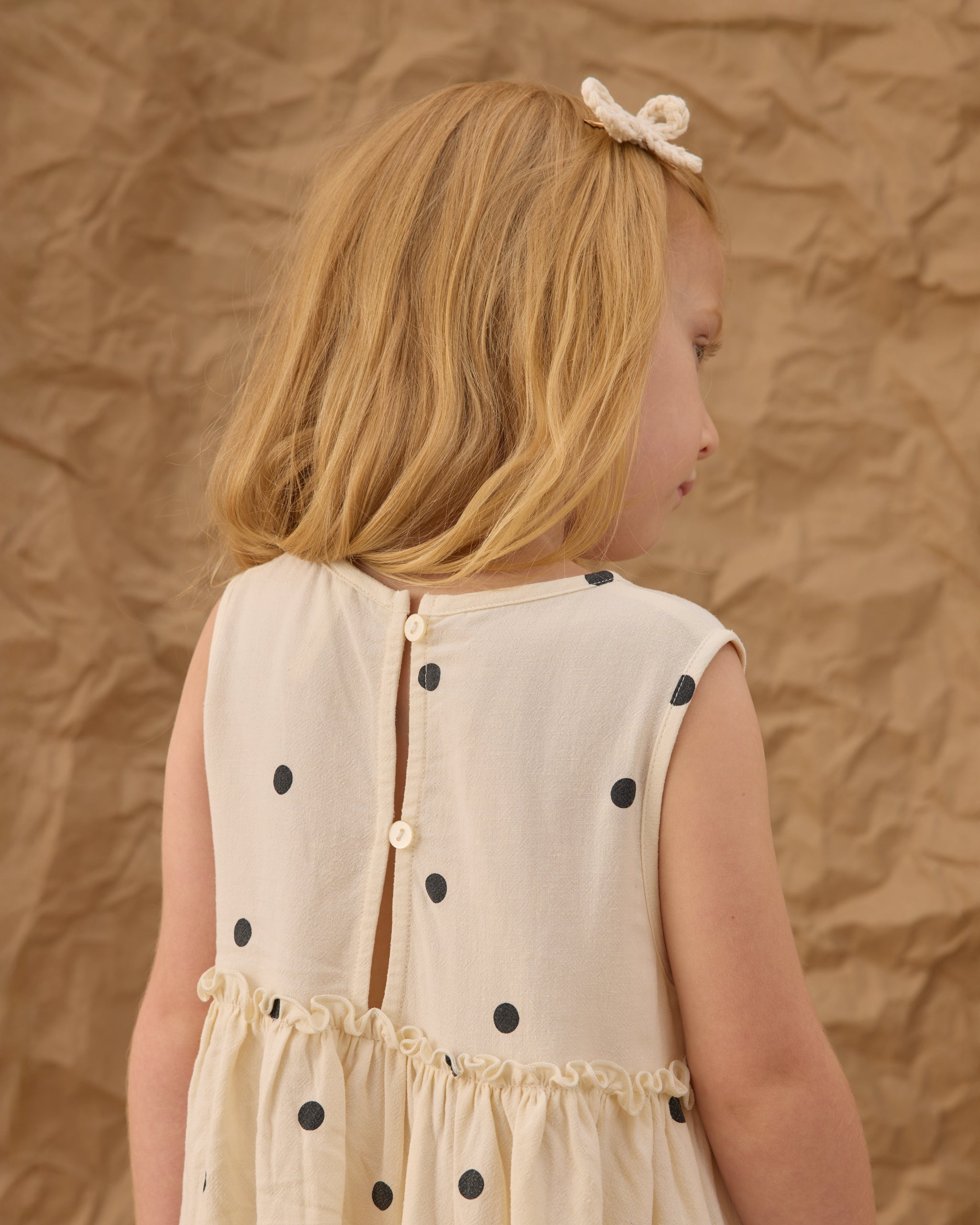 Rylee + Cru ライリーアンドクルー ベビー服 子供服 ハーパードレス　ポルカドット