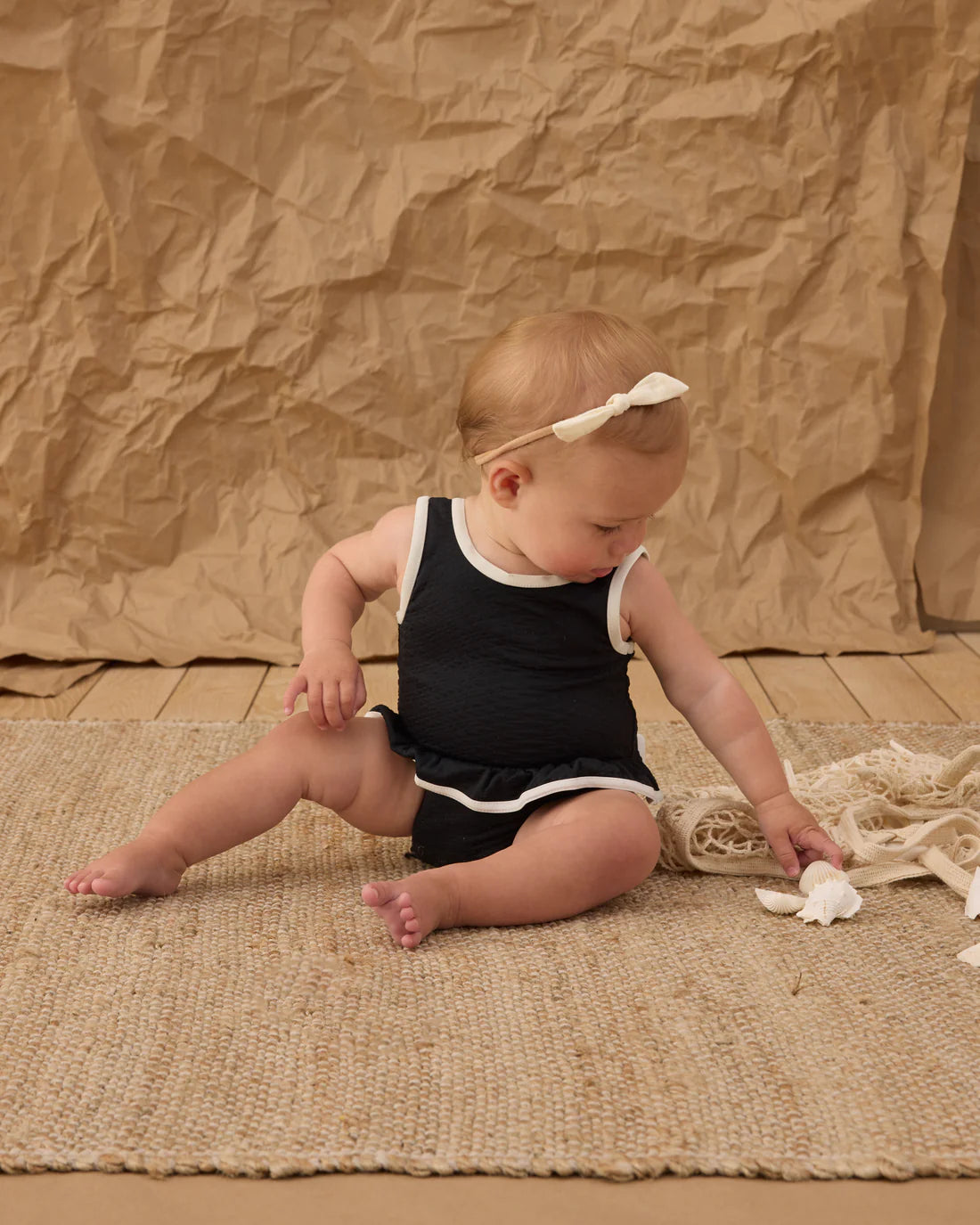 Skirted One-Piece Black