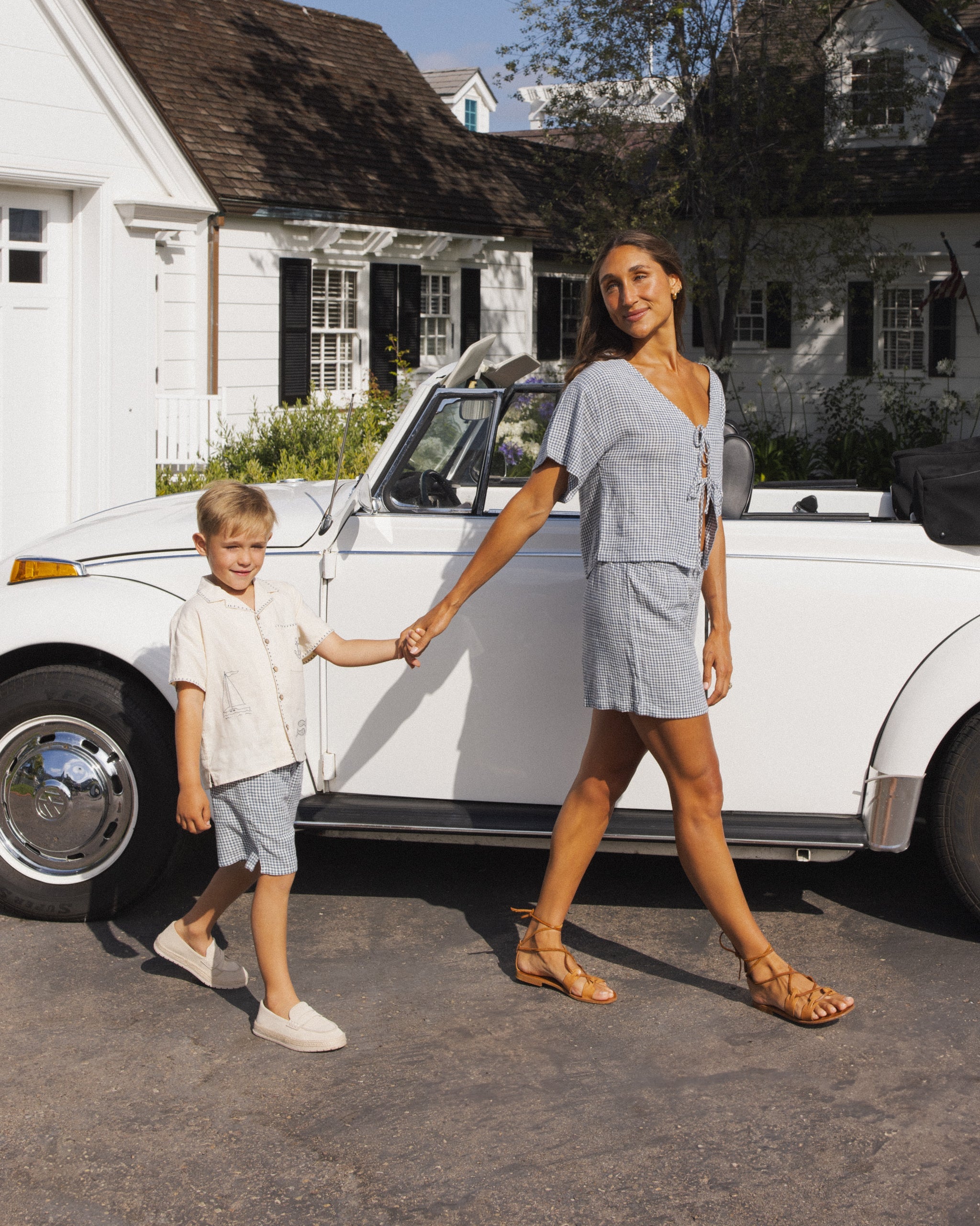 Rylee + Cru ライリーアンドクルー ベビー服 子供服 ペリーショート　マリンギンガム