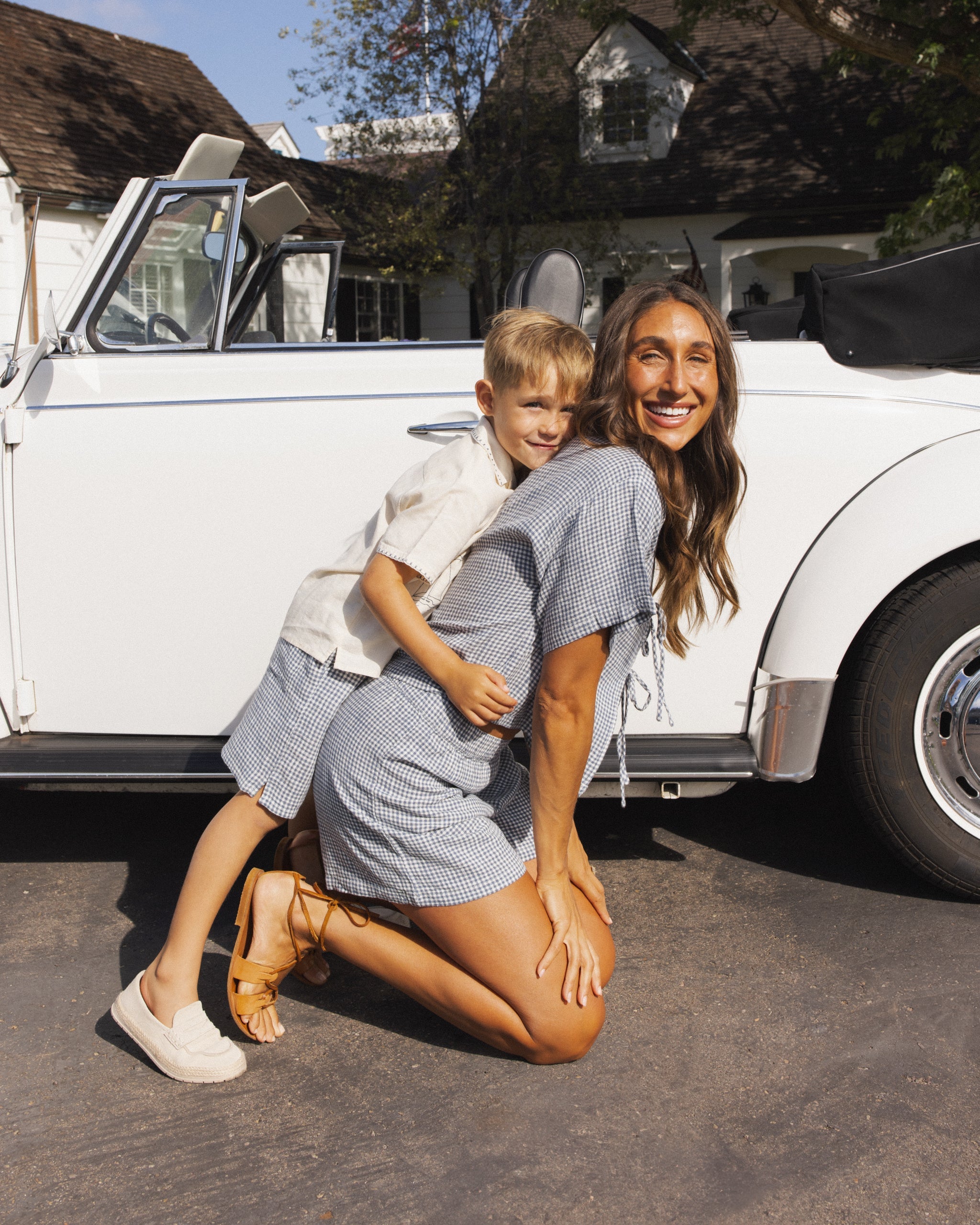 Rylee + Cru ライリーアンドクルー ベビー服 子供服 ペリーショート　マリンギンガム