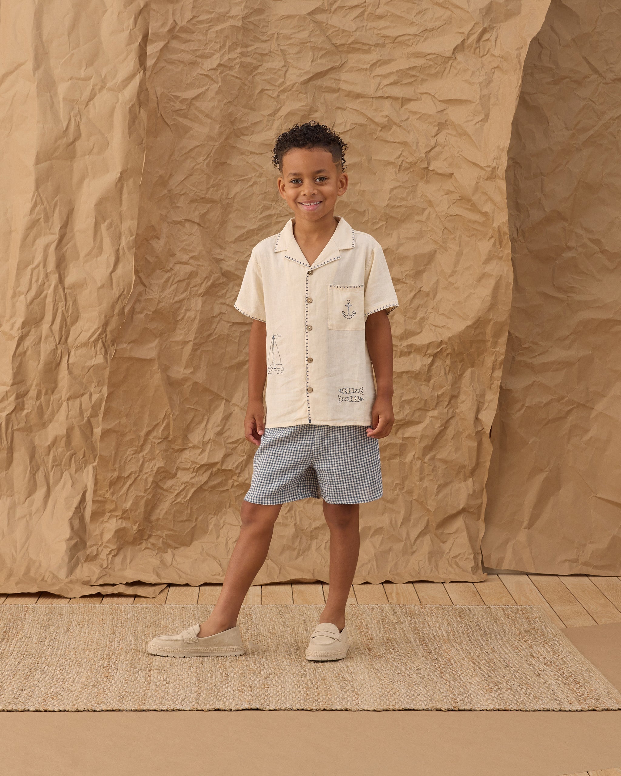 Rylee + Cru ライリーアンドクルー ベビー服 子供服 ラペルカラーシャツ　セーラー