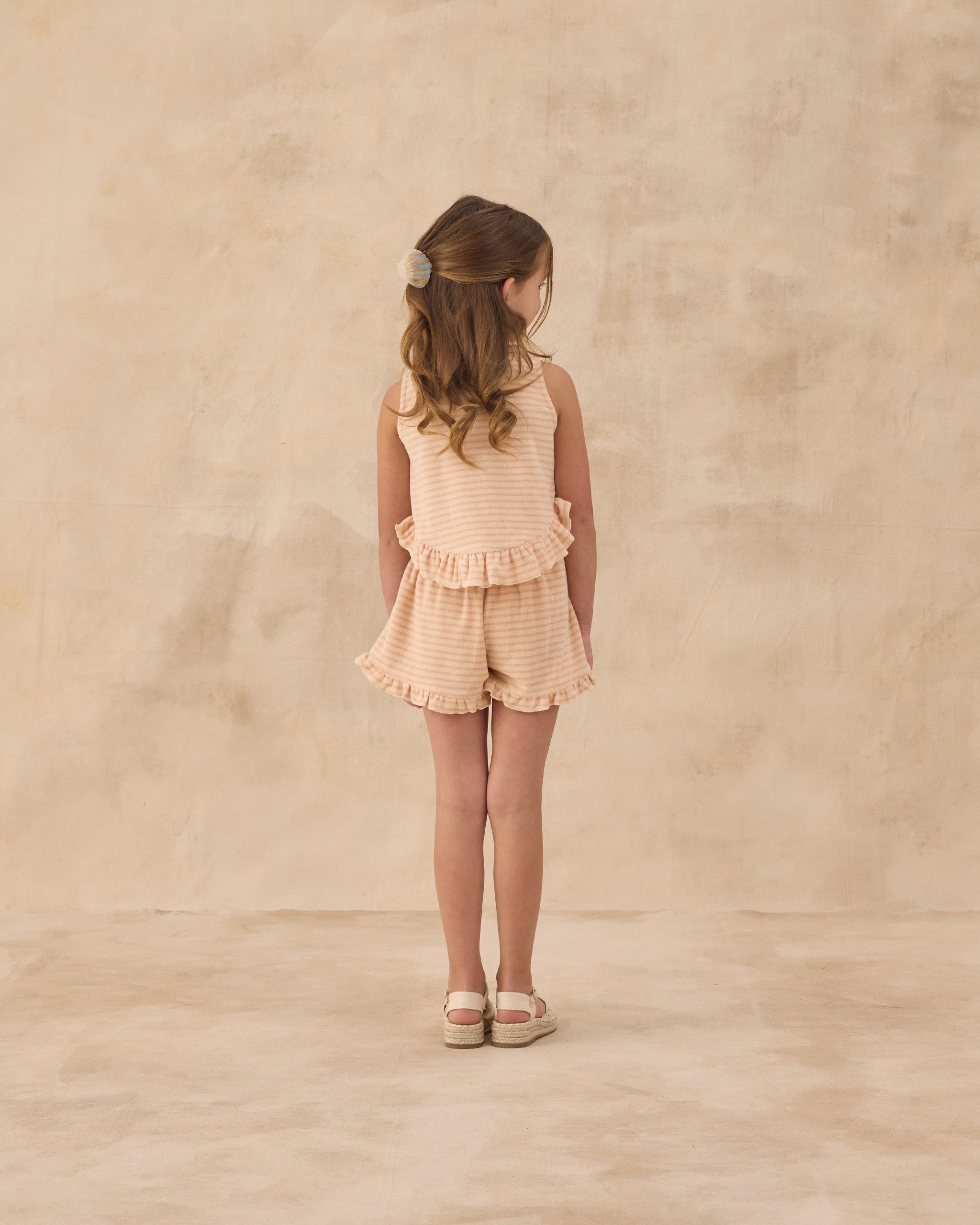 Rylee + Cru ライリーアンドクルー ベビー服 子供服 フェイセット　ピンクストライプ