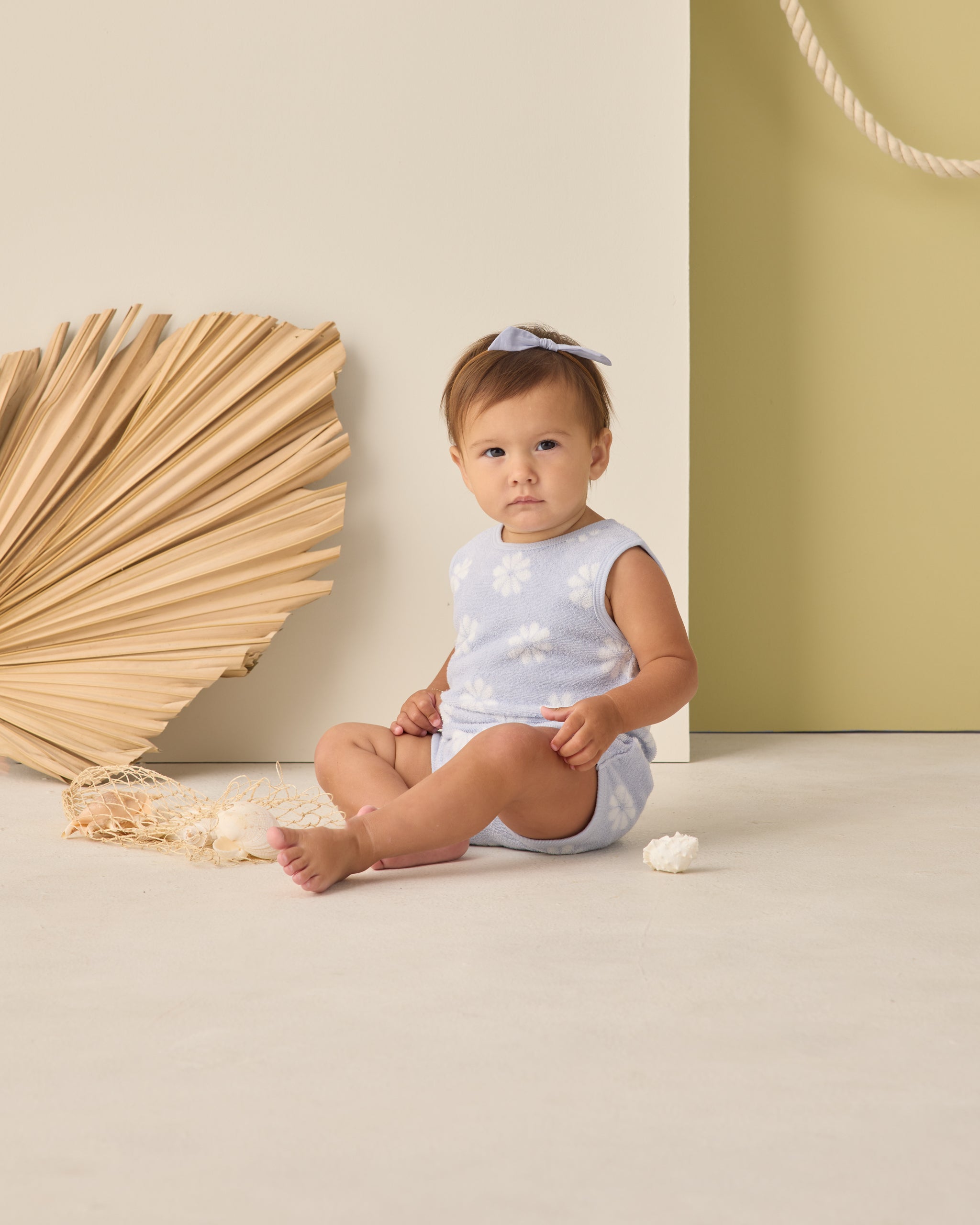 Rylee + Cru ライリーアンドクルー ベビー服 子供服 シンチプレイスーツ　ペリウィンクルデイジー