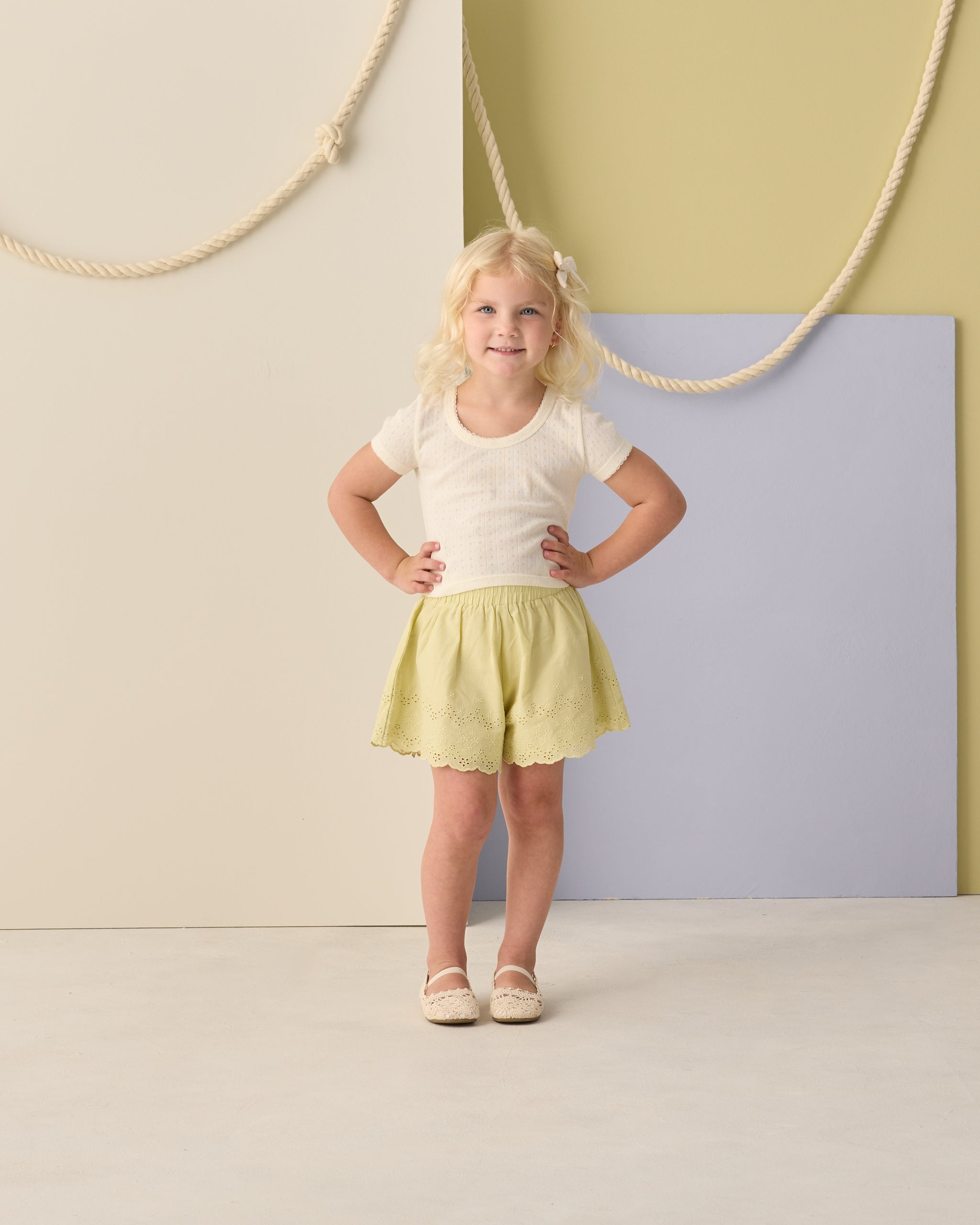 Rylee + Cru ライリーアンドクルー ベビー服 子供服 ポインテールTシャツ　アイボリー