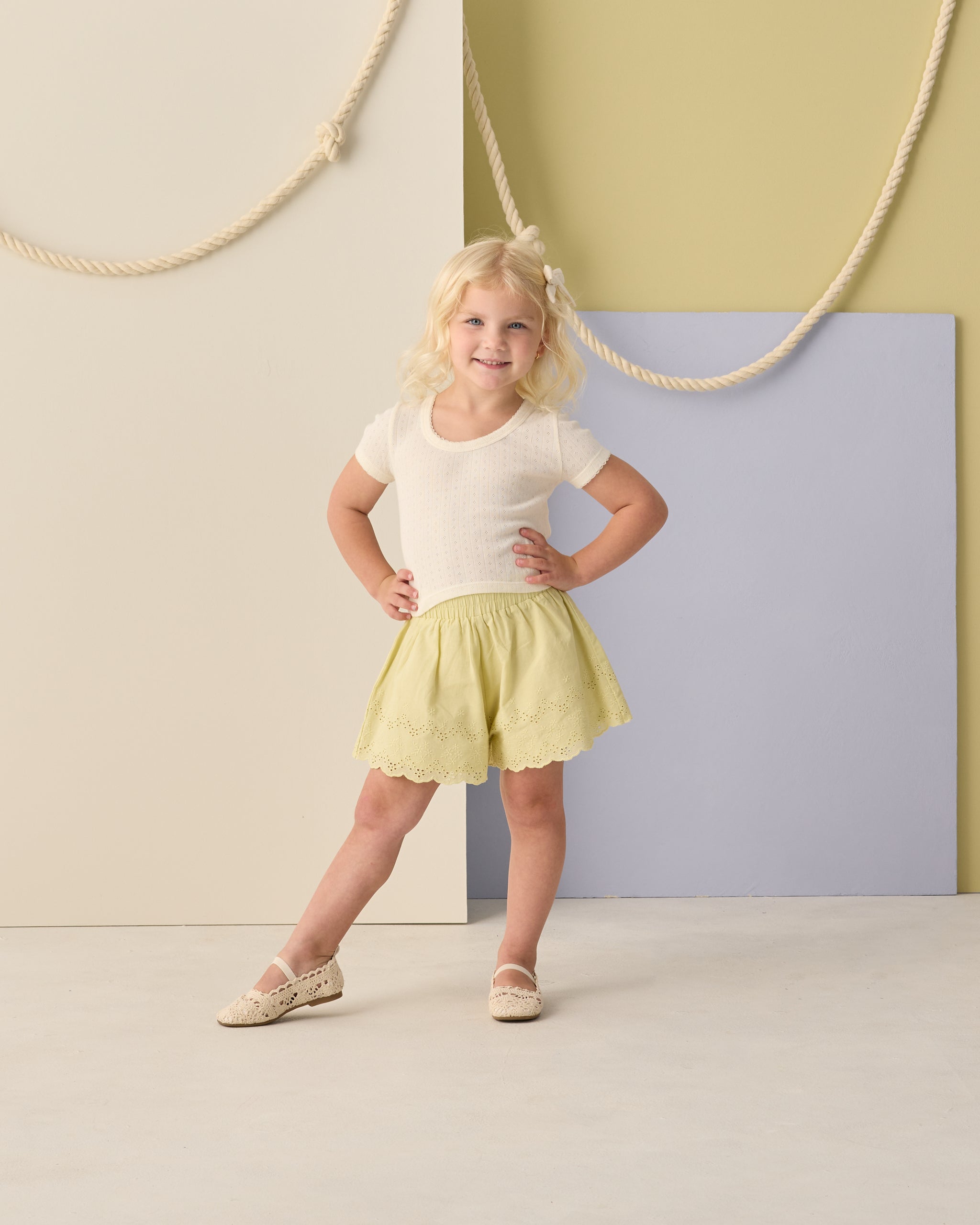 Rylee + Cru ライリーアンドクルー ベビー服 子供服 ポインテールTシャツ　アイボリー