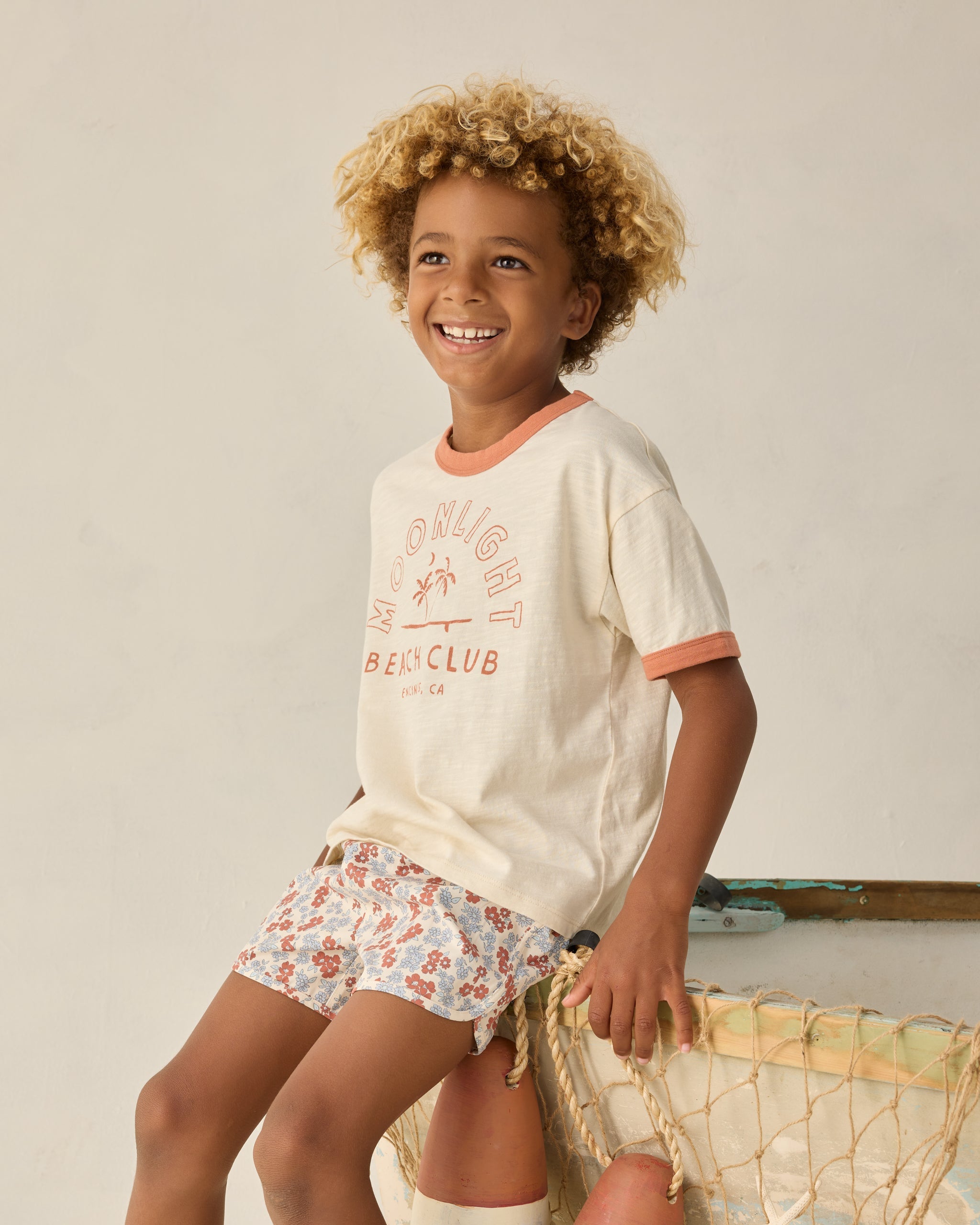 Rylee + Cru ライリーアンドクルー ベビー服 子供服 リンガーTシャツ　ムーンライト