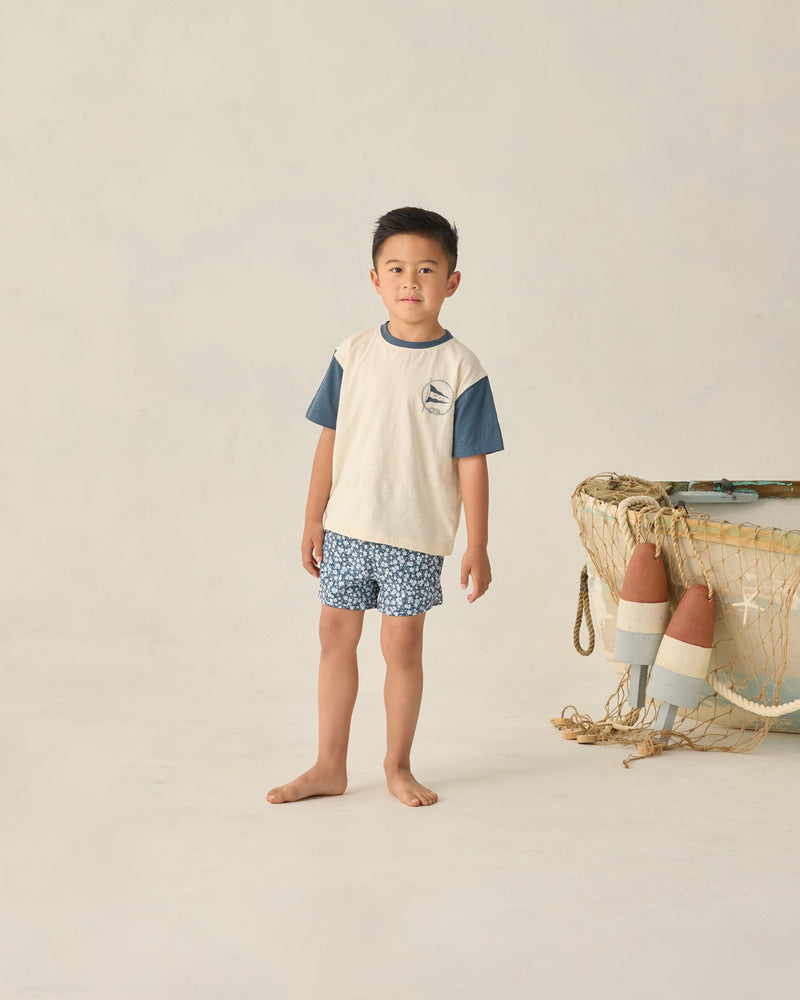 Swim Trunk Navy Floral