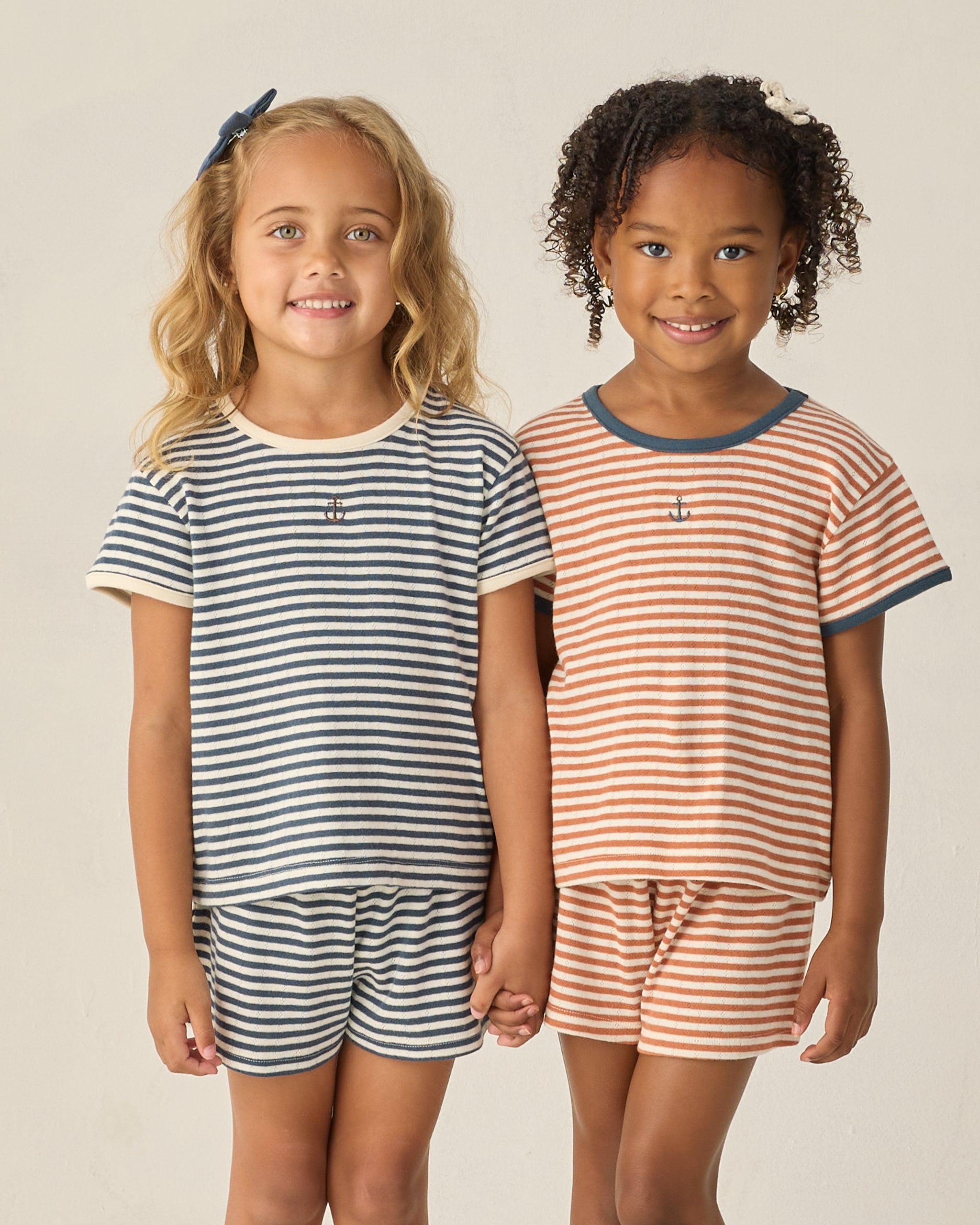 Rylee + Cru ライリーアンドクルー ベビー服 子供服 ポインテールTシャツ　ポピーストライプ
