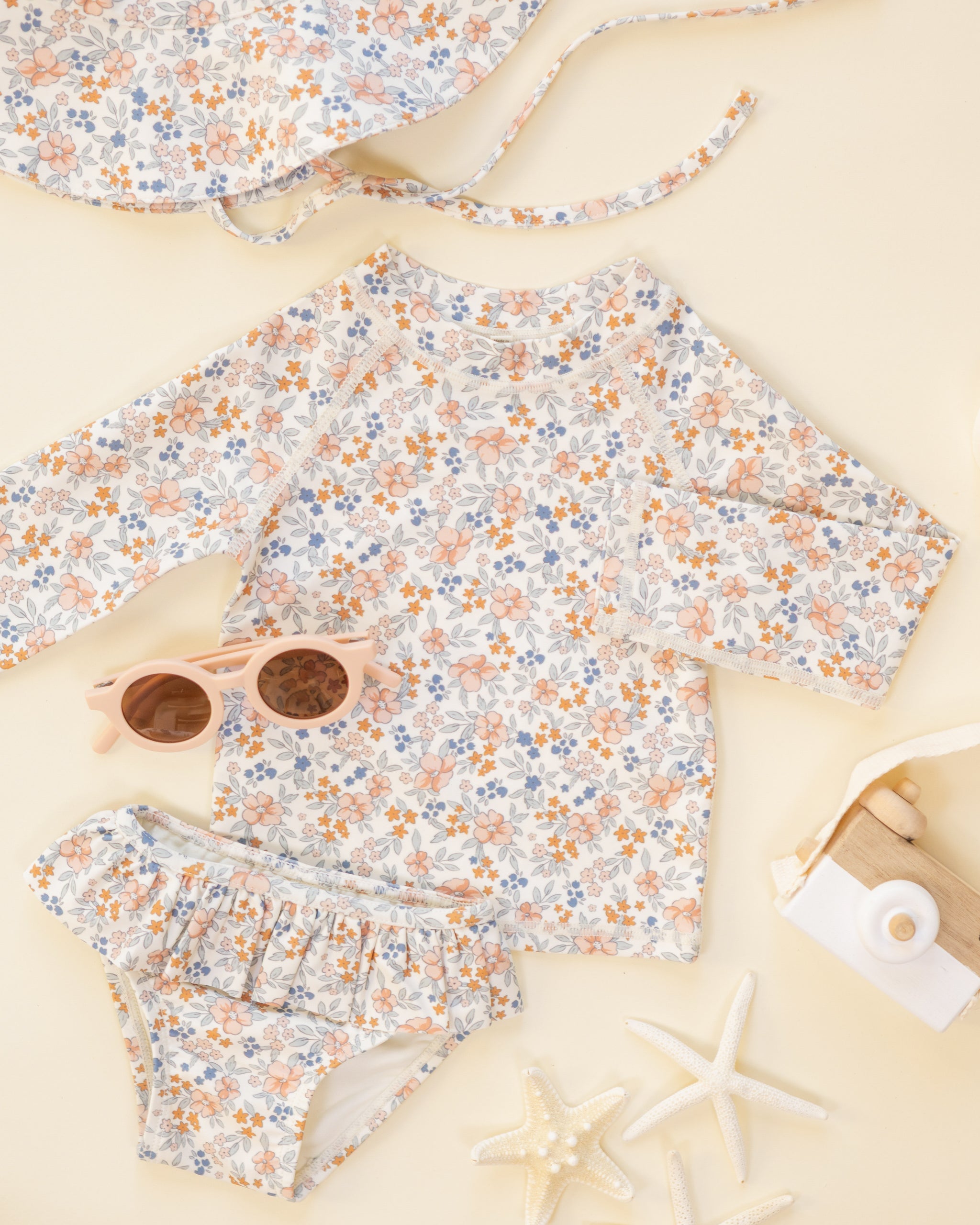 Rashguard Girls Set Flower Fields – Rylee + Cru Japan