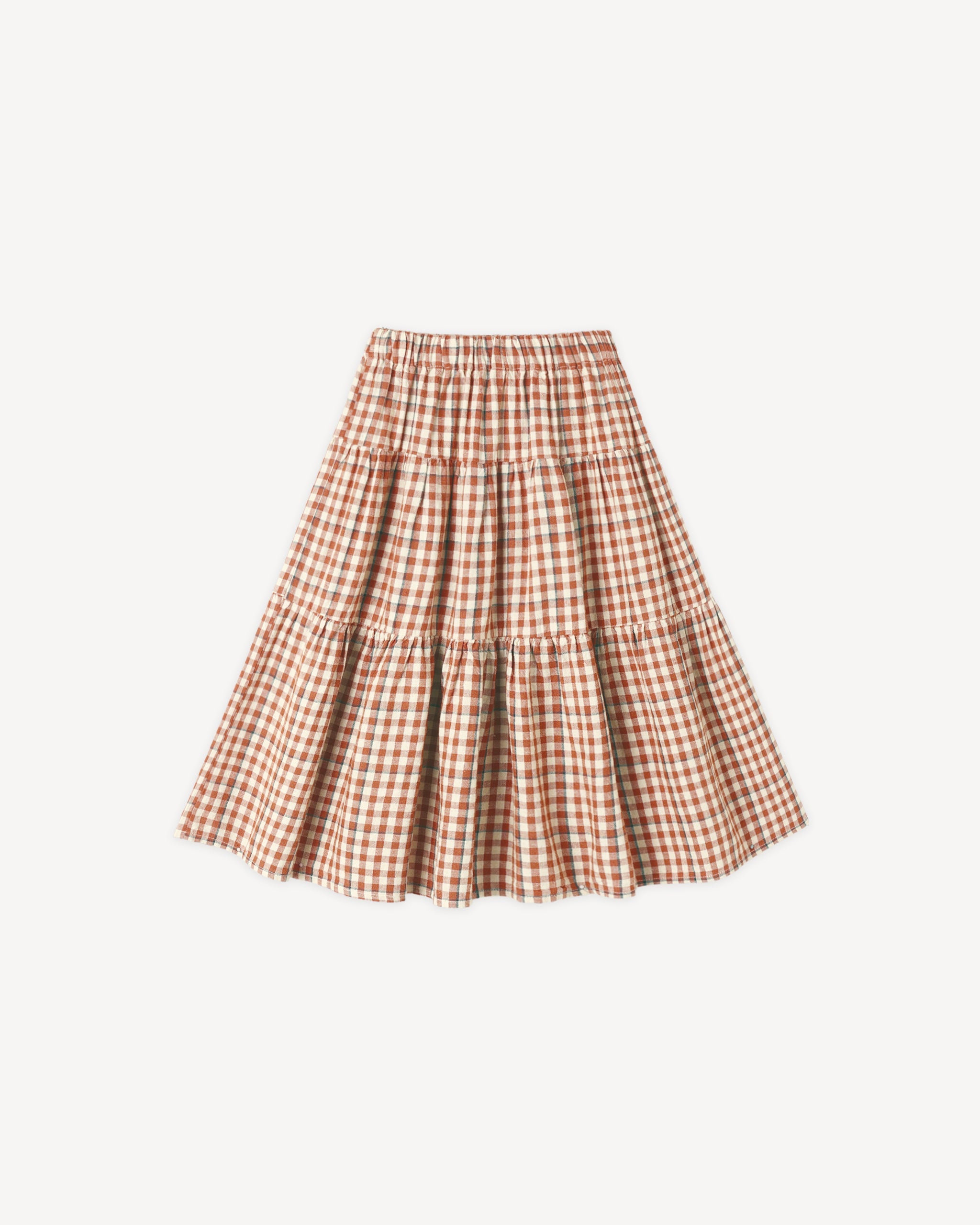 Rylee + Cru ライリーアンドクルー ベビー服 子供服 ティアードミディスカート　ポピーギンガム