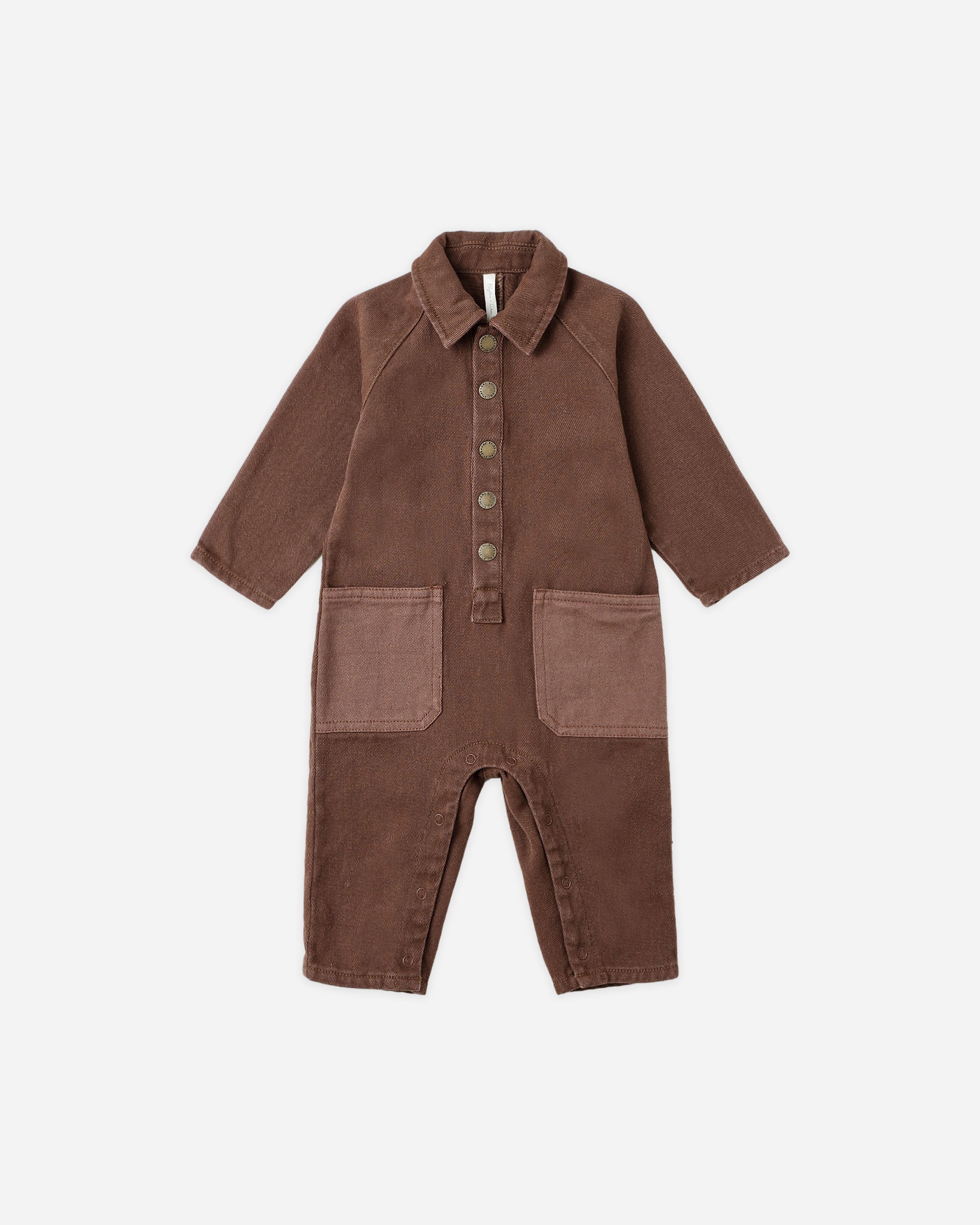 Rylee + Cru ライリーアンドクルー ベビー服 子供服  カラードベビージャンプスーツ　ブラウン