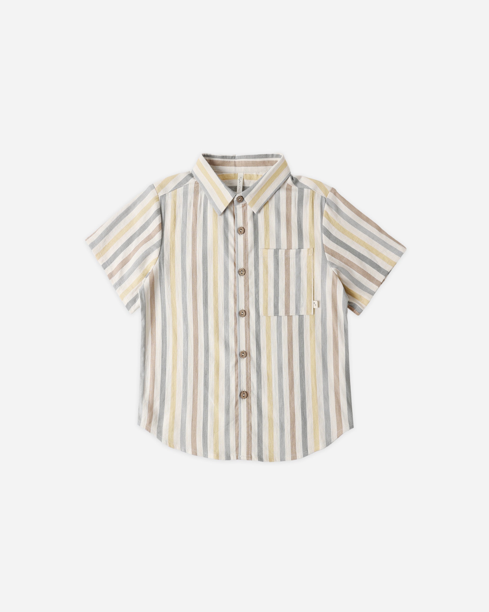Rylee + Cru ライリーアンドクルー ベビー服 子供服 カラードショートスリーブシャツ　バレンシアストライプ