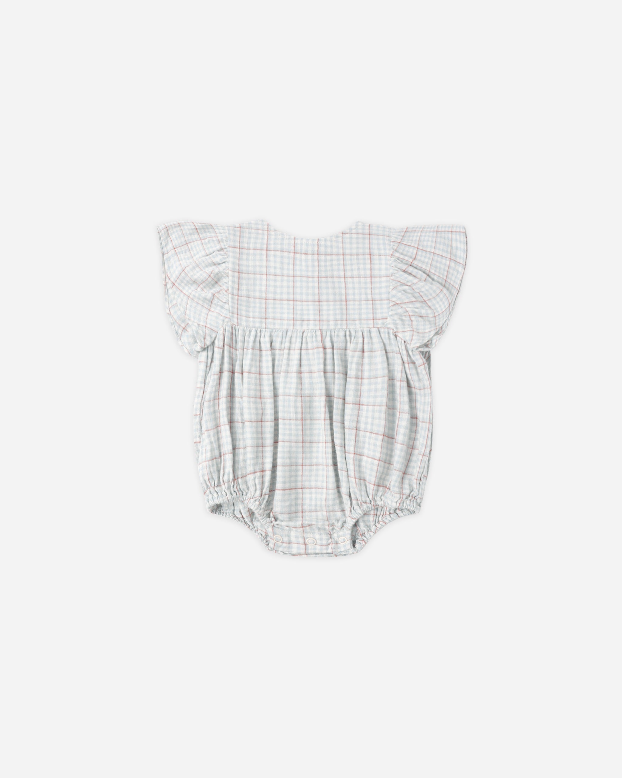 Rylee + Cru ライリーアンドクルー ベビー服 子供服 カレア ロンパー　ライトブルー チェック