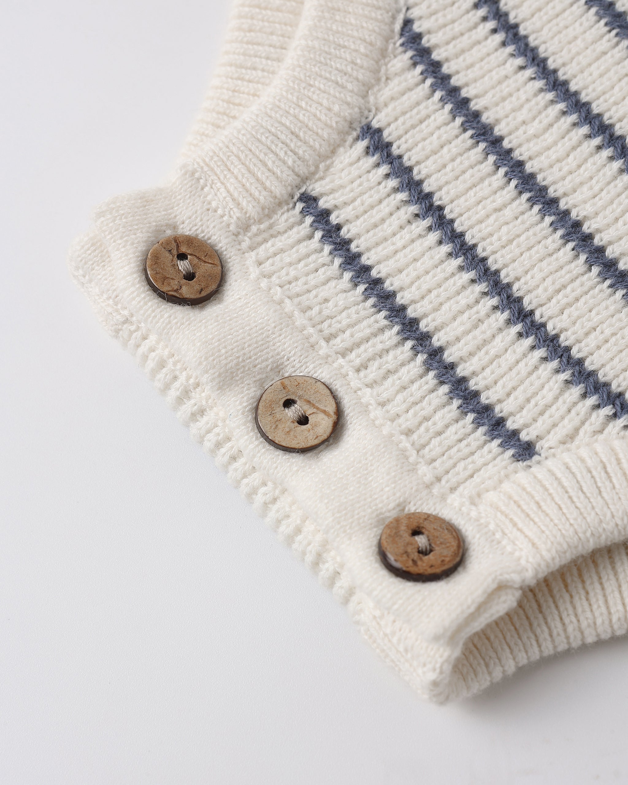 Rylee + Cru ライリーアンドクルー ベビー服 子供服 アシュトンニットロンパース　マリンストライプ