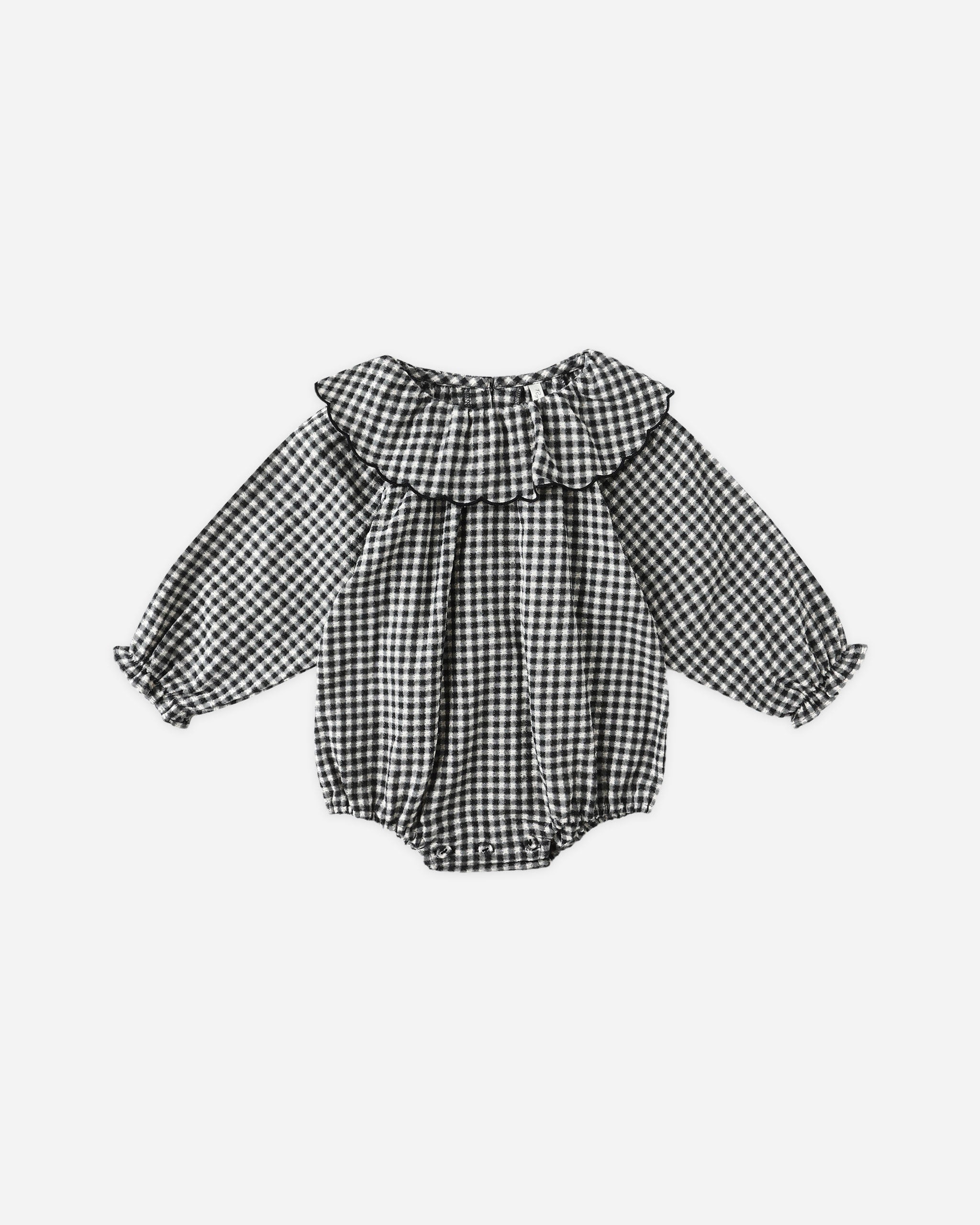 Rylee + Cru ライリーアンドクルー ベビー服 子供服  コレット ロンパース　ブラックギンガム