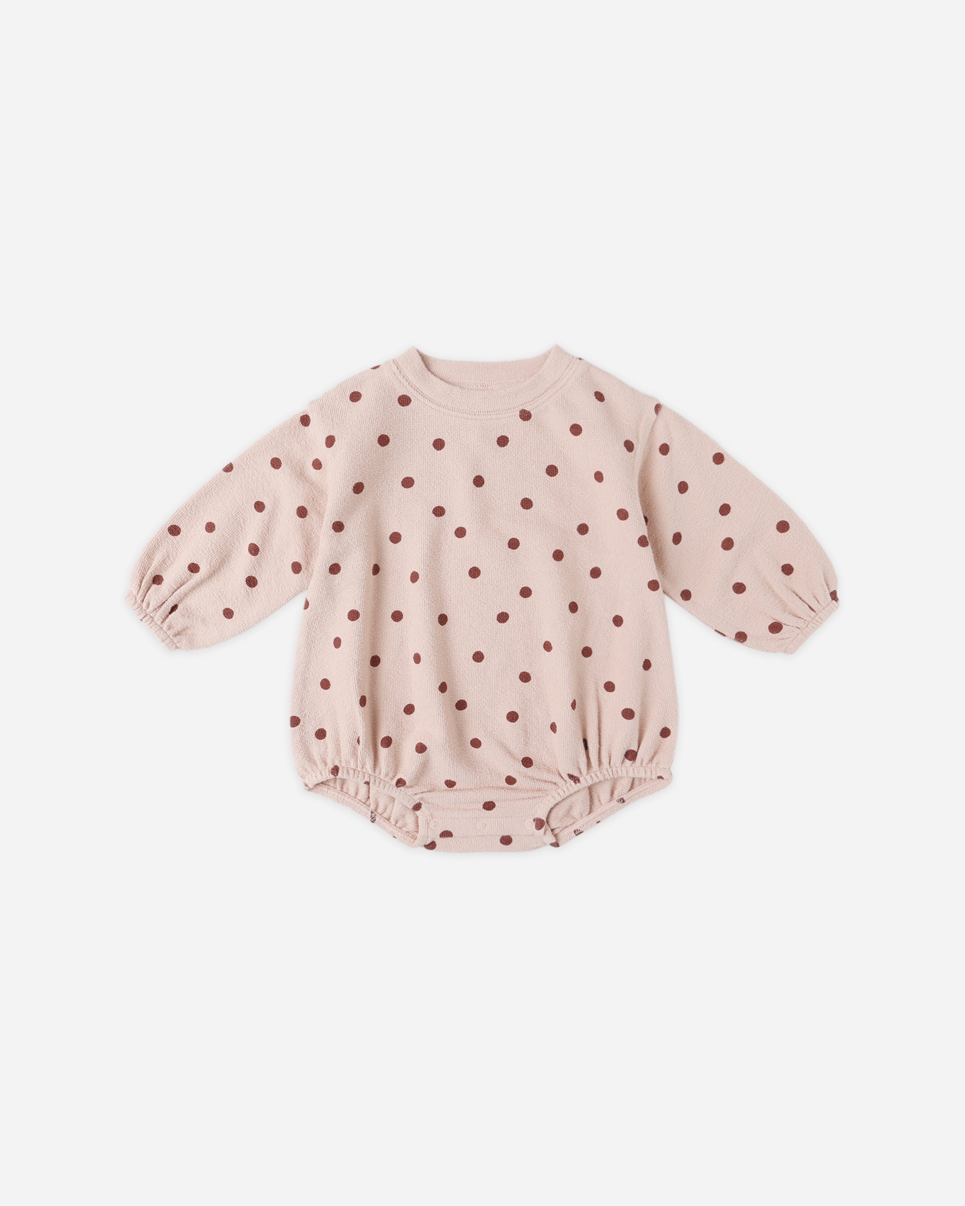 Rylee + Cru ライリーアンドクルー ベビー服 子供服  スポンジニットロンパース　ポルカドット