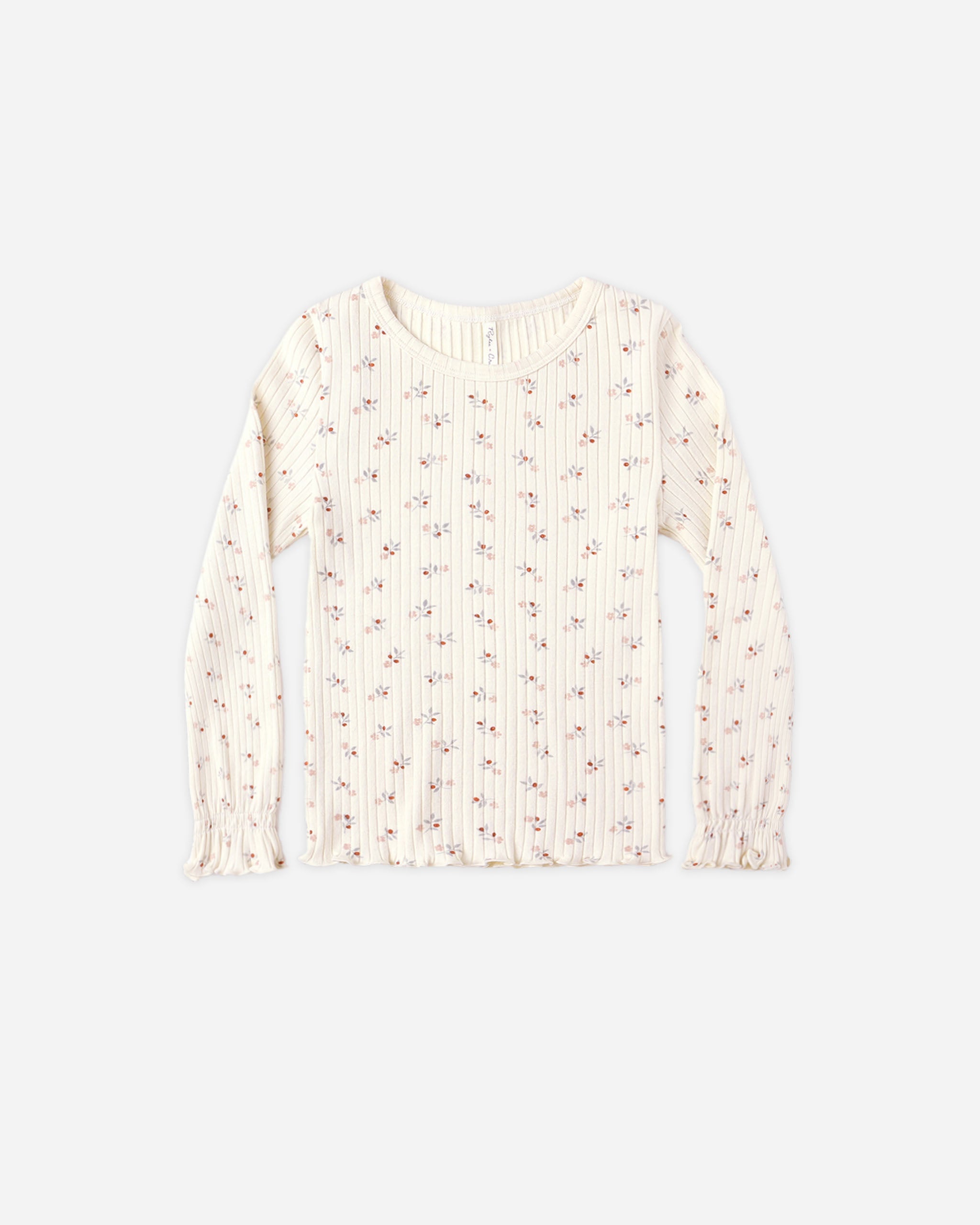 Rylee + Cru ライリーアンドクルー ベビー服 子供服  リブロングスリーブトップス　ナチュラルディッツィ