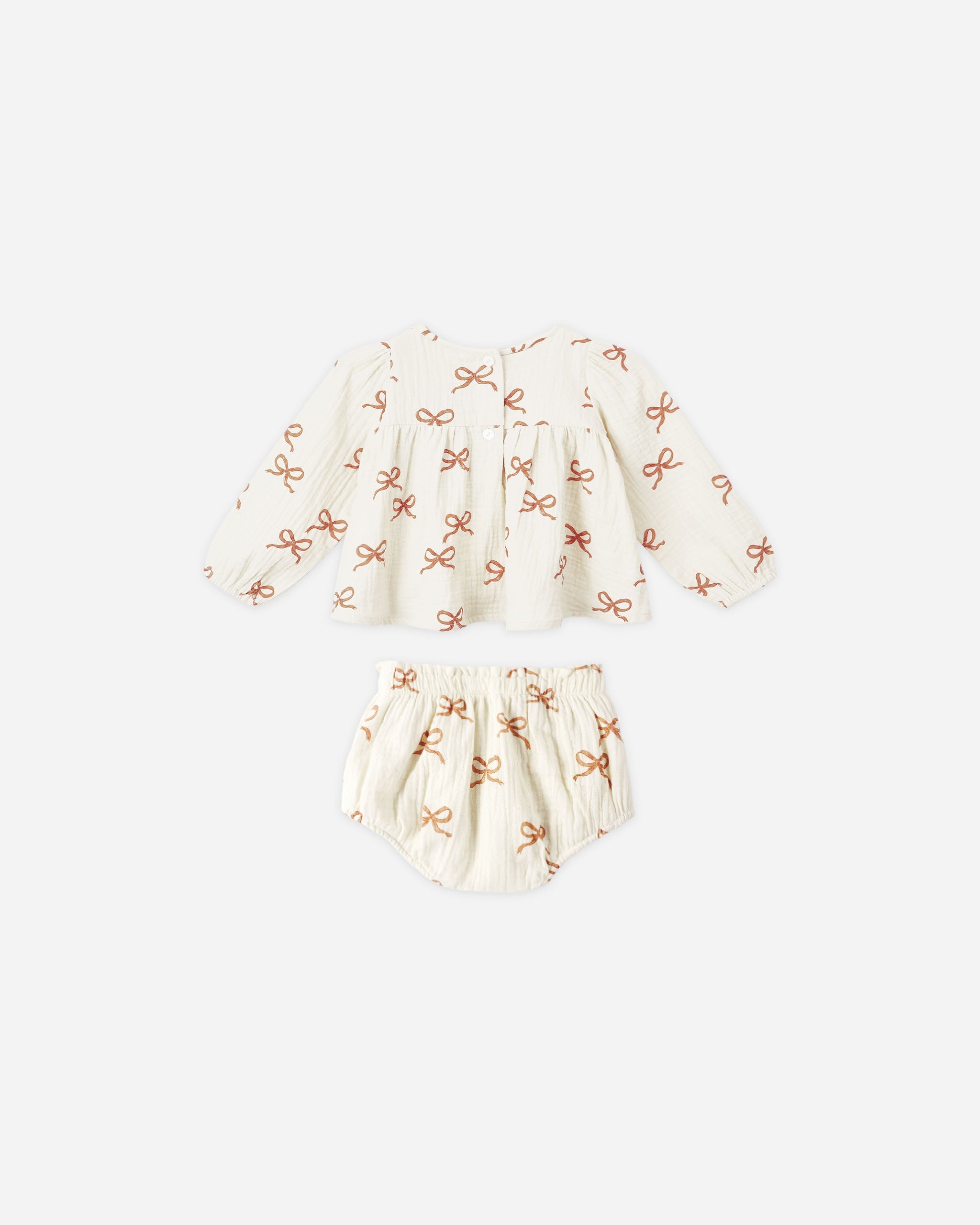 Rylee + Cru ライリーアンドクルー ベビー服 子供服  ソフィア トップ　ブルーマー セット　ルビー ボウ