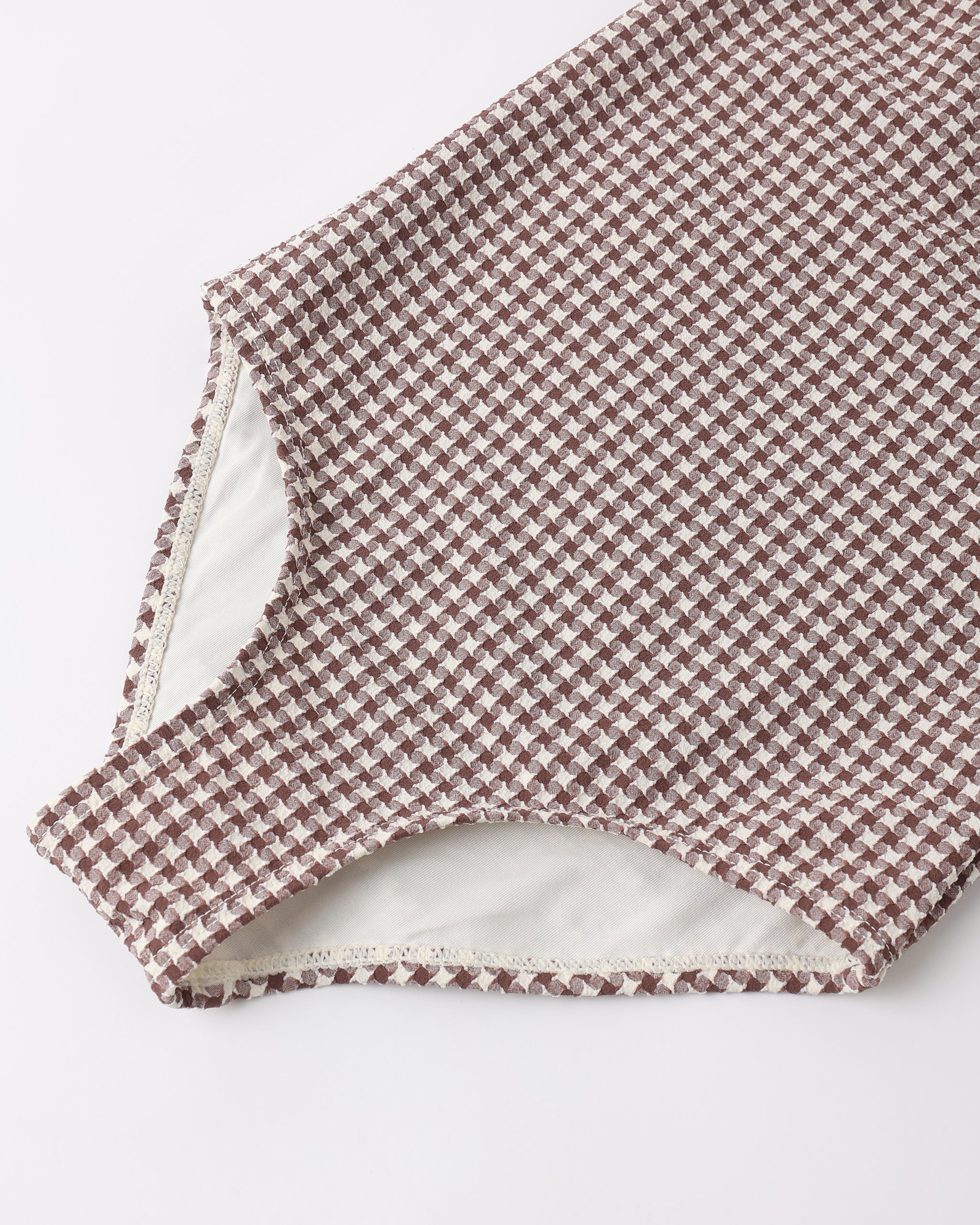 Positano One-Piece Chocolate Houndstooth – Rylee + Cru Japan