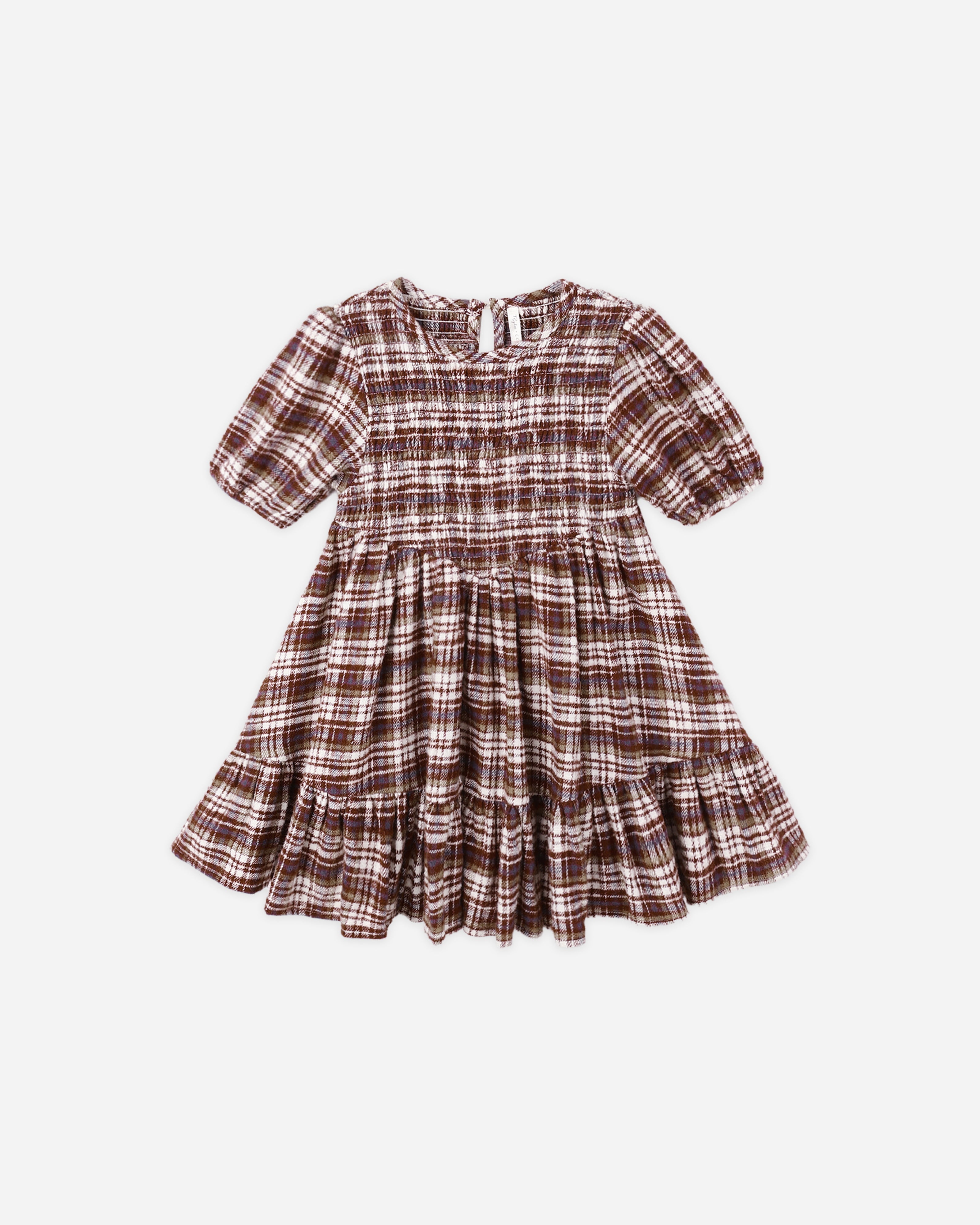 Rylee + Cru ライリーアンドクルー ベビー服 子供服  インドドレス　バーガンディチェック