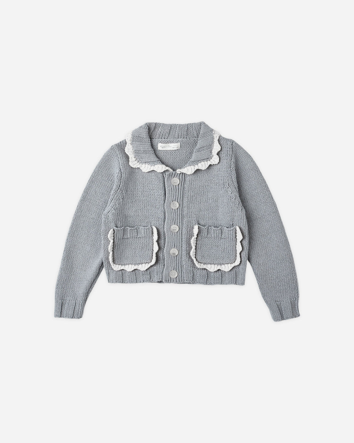 Scallop Cardigan || Dusty Blue – Rylee + Cru Japan