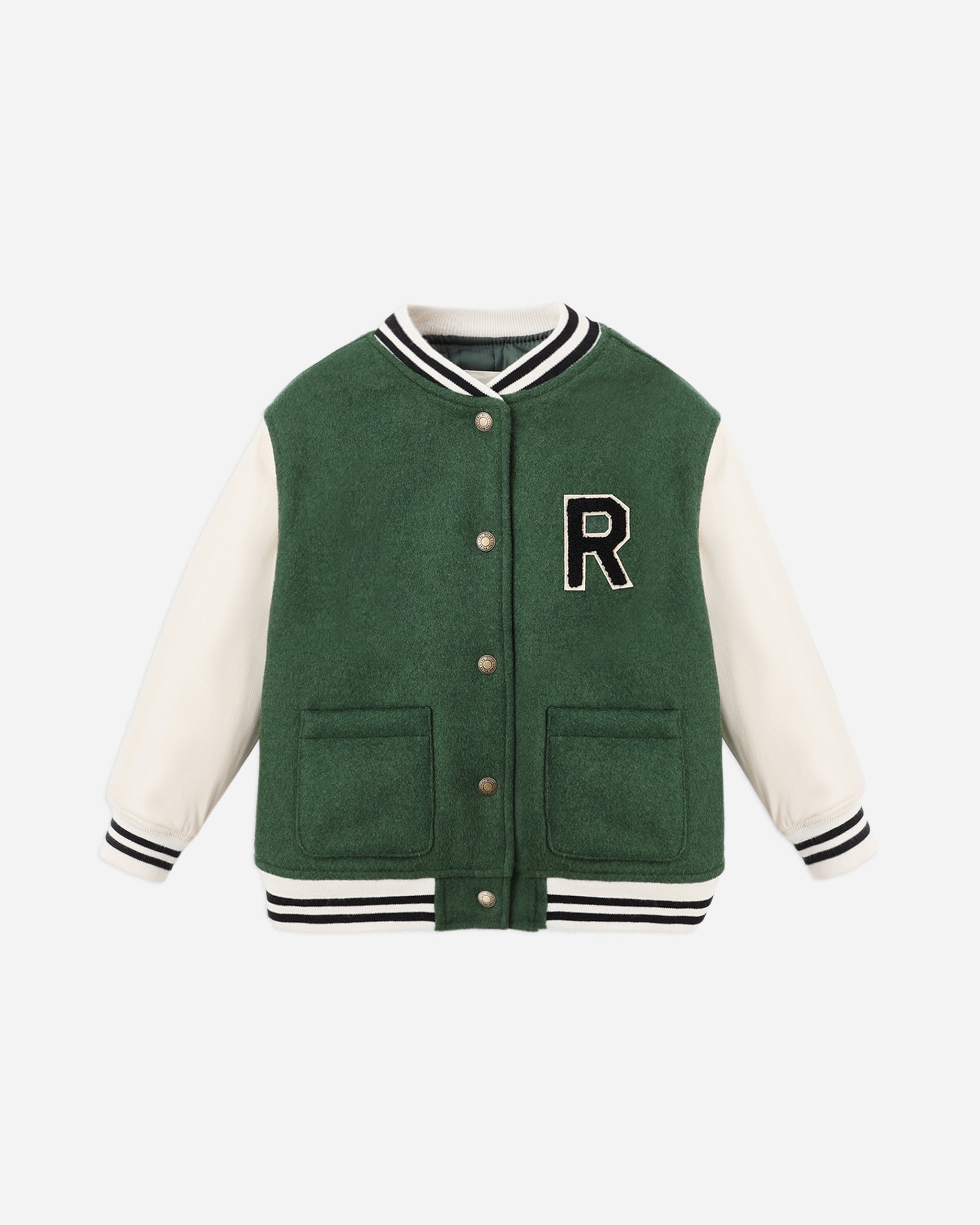 Rylee + Cru ライリーアンドクルー ベビー服 子供服  バーシティジャケット　グリーン