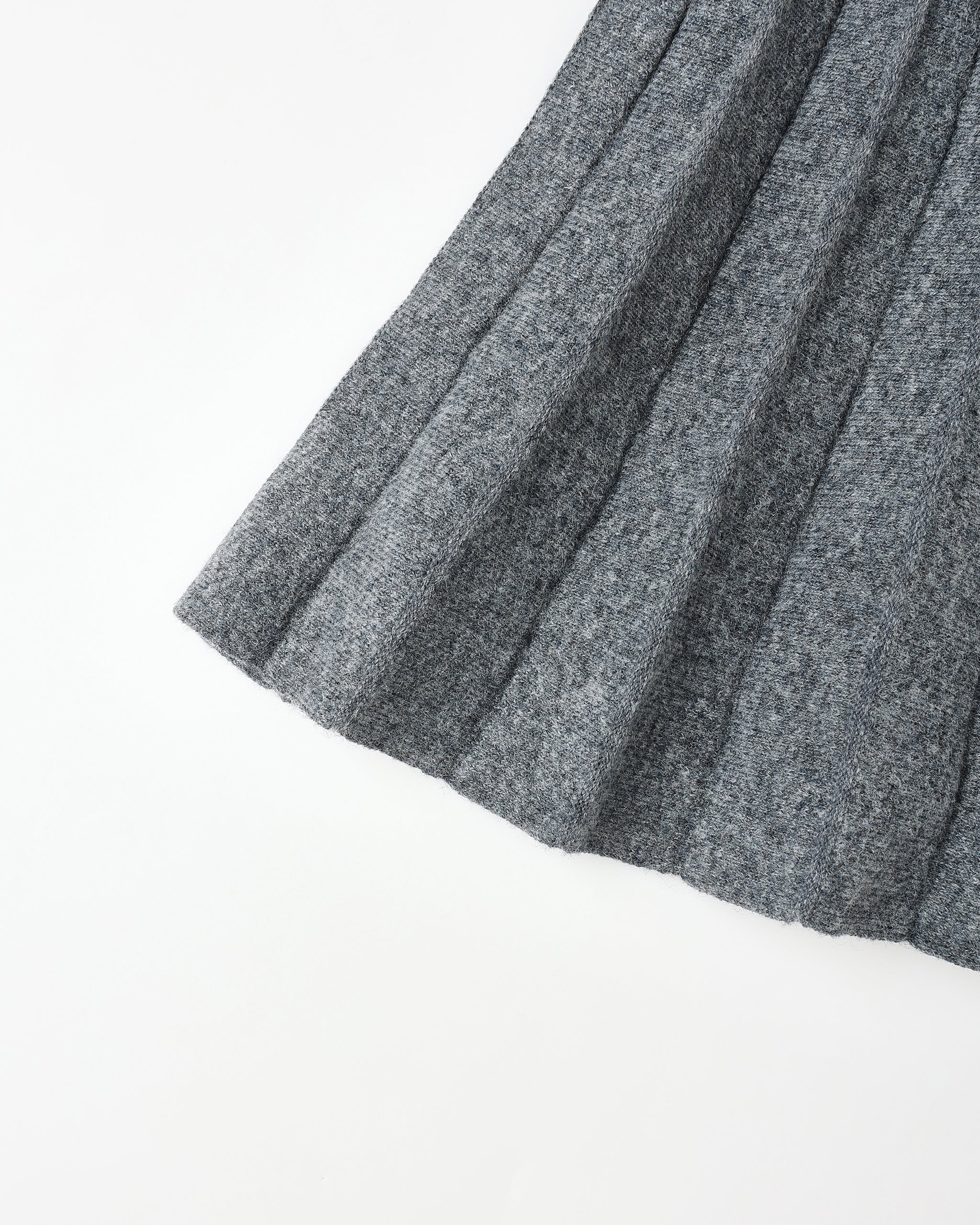 pellicule sweat lace pleats skirt グレー sweat lace pleats skirt｜PELLICULE | ぺリキュール