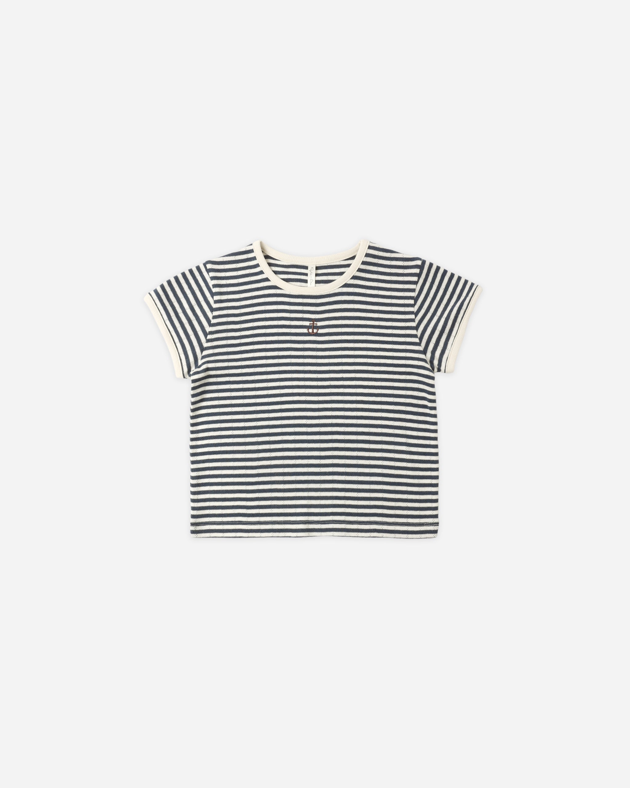 Rylee + Cru ライリーアンドクルー ベビー服 子供服 ポインテールTシャツ　ネイビーストライプ