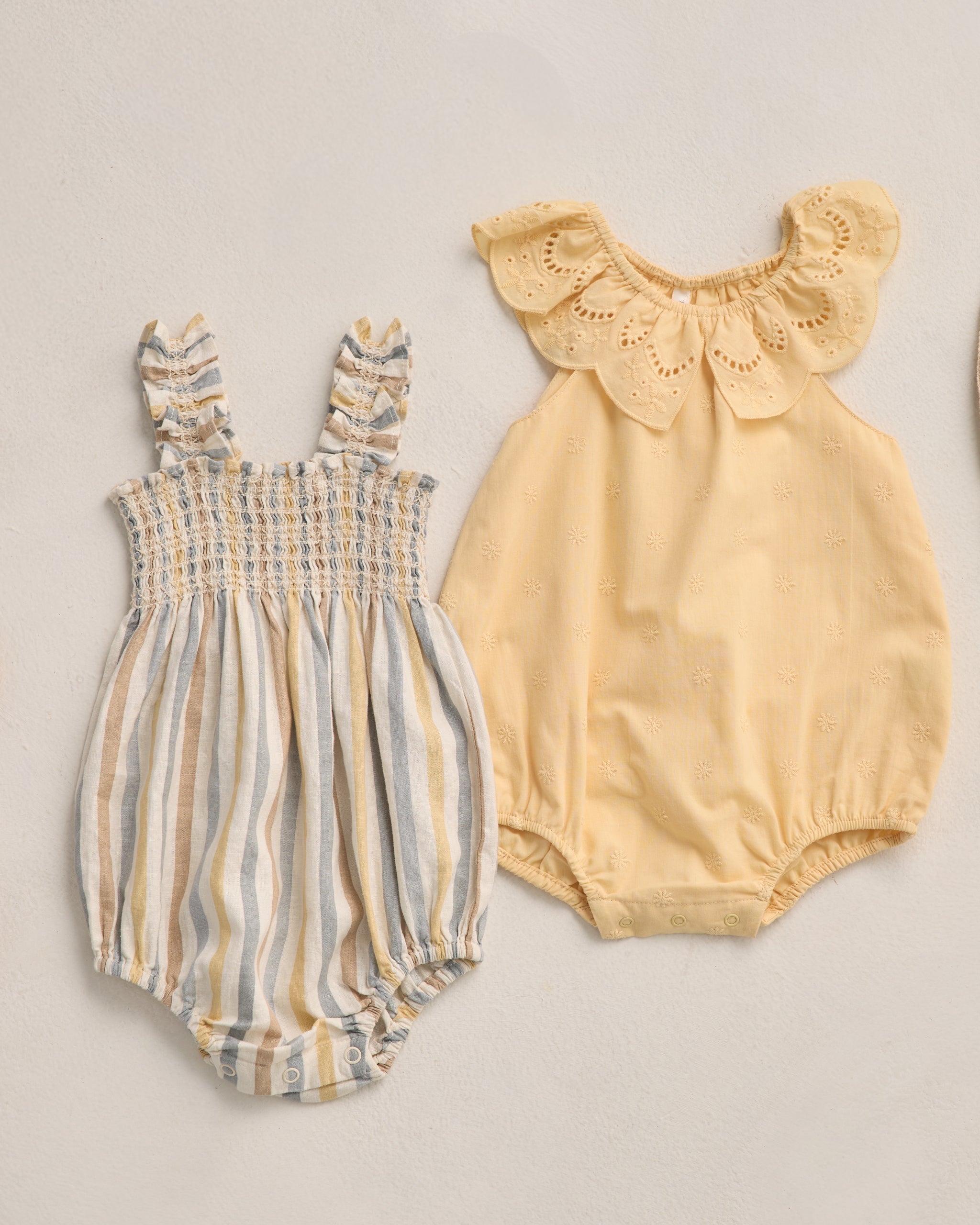 Rylee + Cru ライリーアンドクルー ベビー服 子供服 ジュリア・ロンパー　バレンシアストライプ