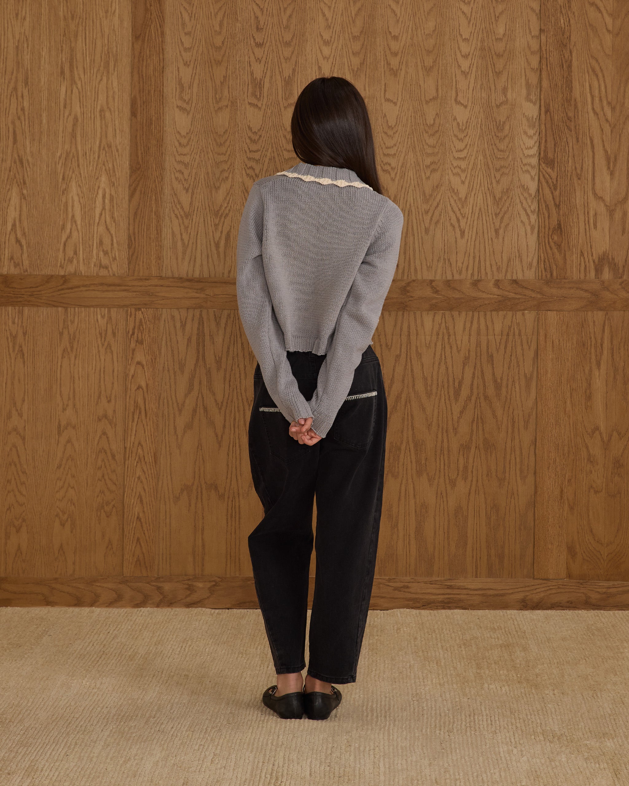 Rylee + Cru ライリーアンドクルー ベビー服 子供服  カラードカーディガン ダスティブルー