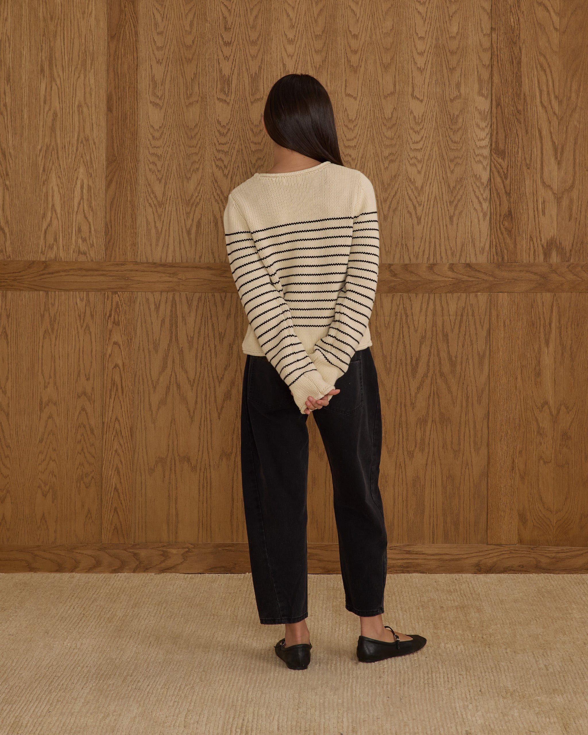 Rylee + Cru ライリーアンドクルー ベビー服 子供服  バレルパンツ　ウォッシュドブラック