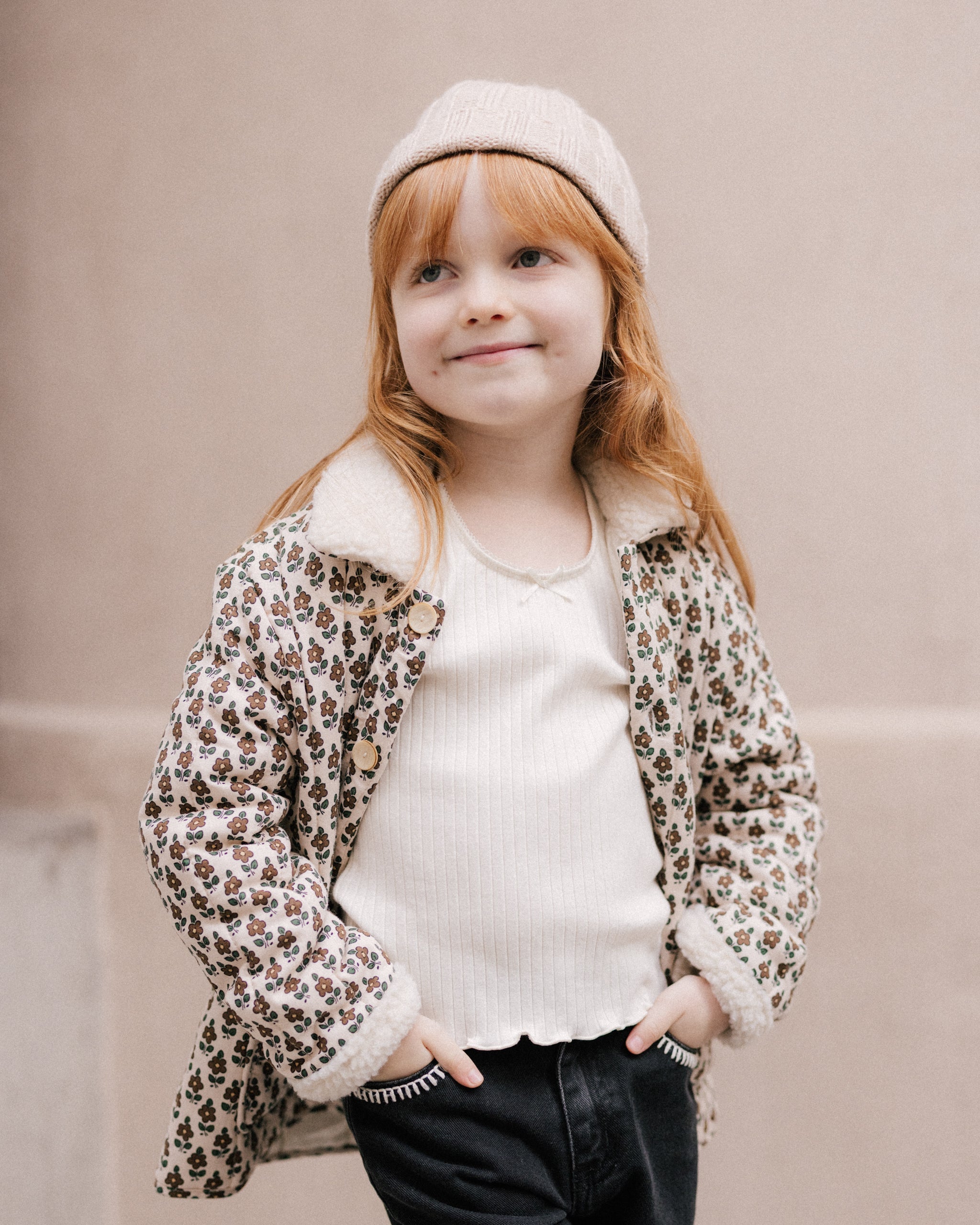 Rylee + Cru ライリーアンドクルー ベビー服 子供服  リブロングスリーブ　アイボリー