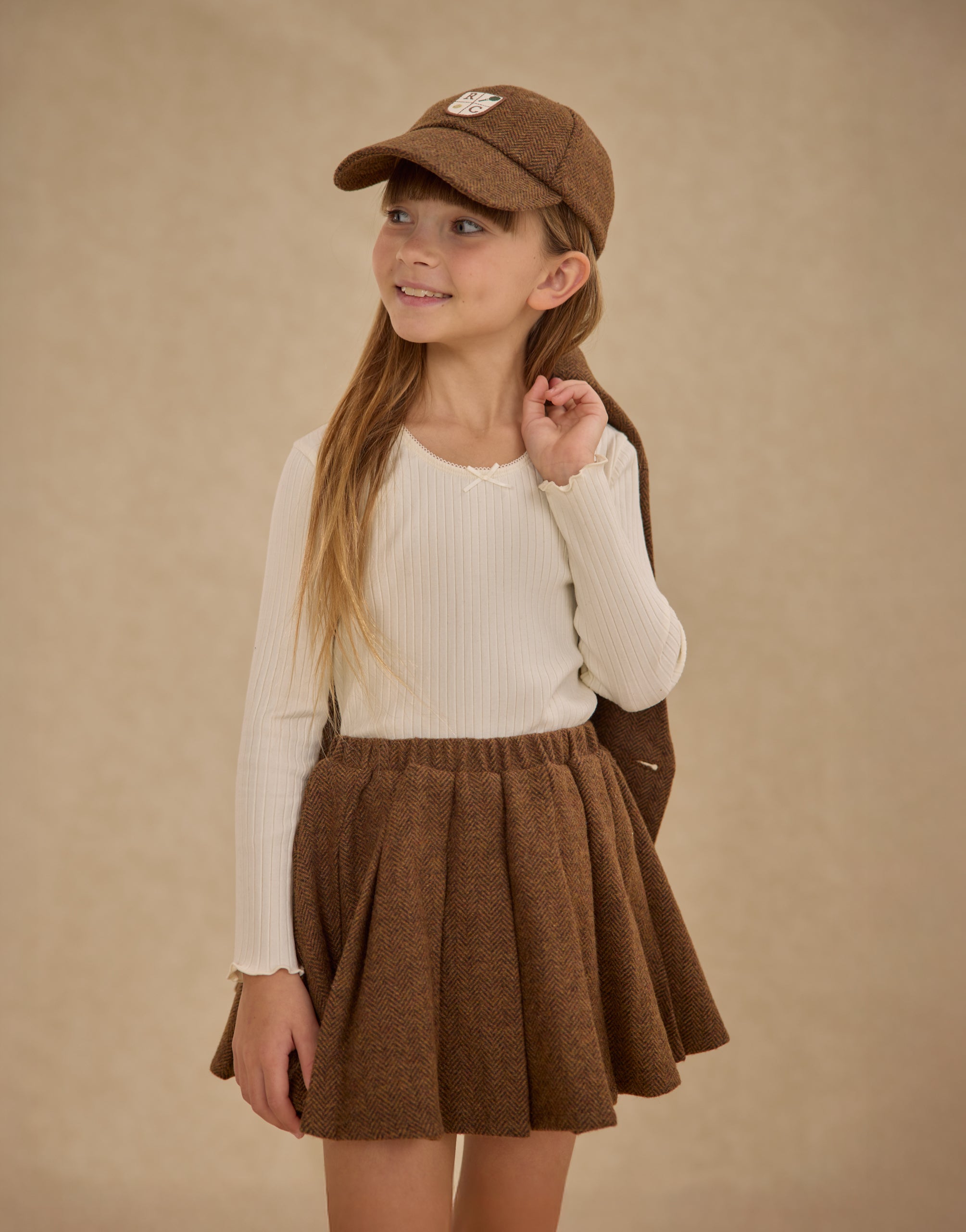 Rylee + Cru ライリーアンドクルー ベビー服 子供服  リブロングスリーブ　アイボリー