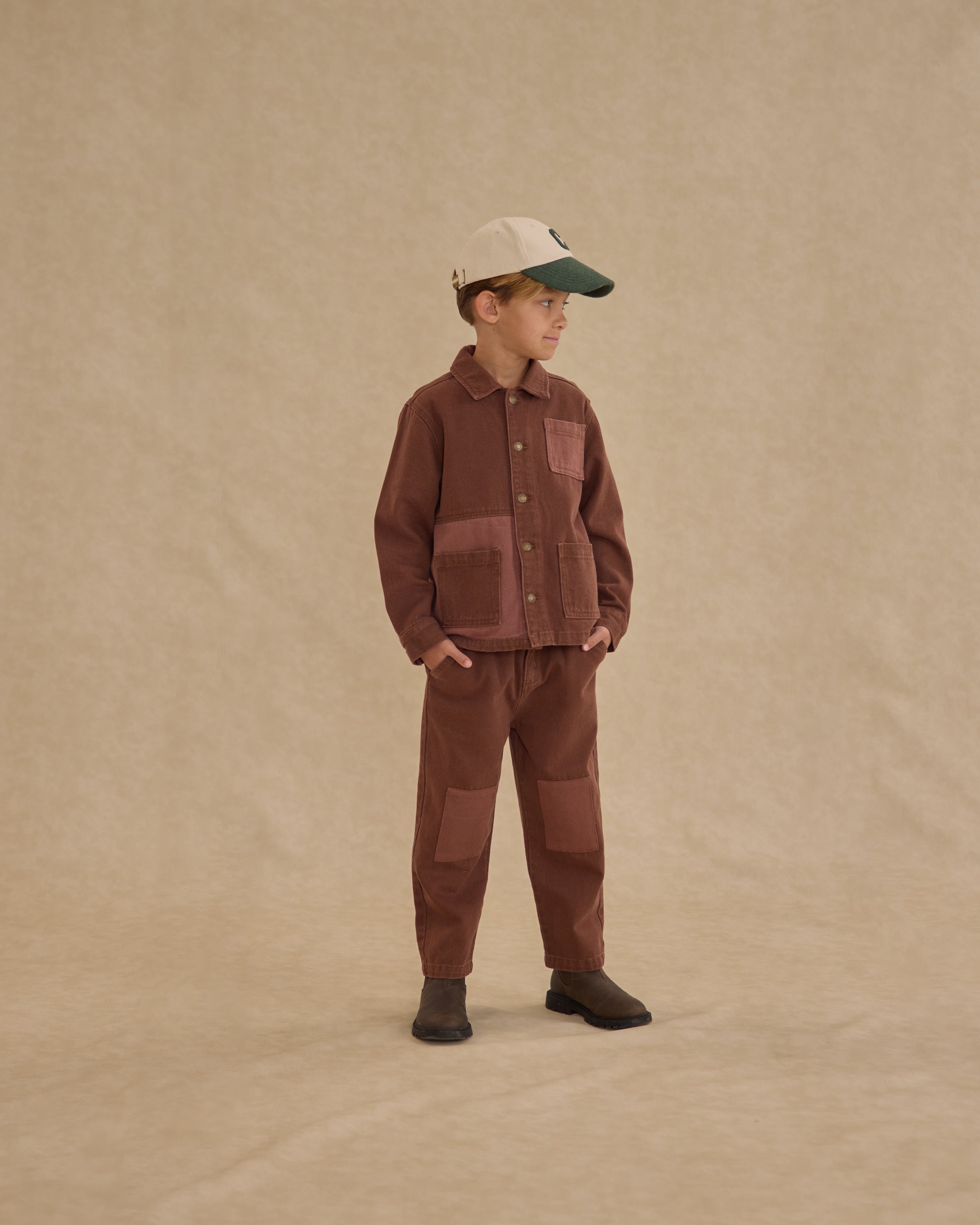 Rylee + Cru ライリーアンドクルー ベビー服 子供服  デニムジャケット　ブラウン