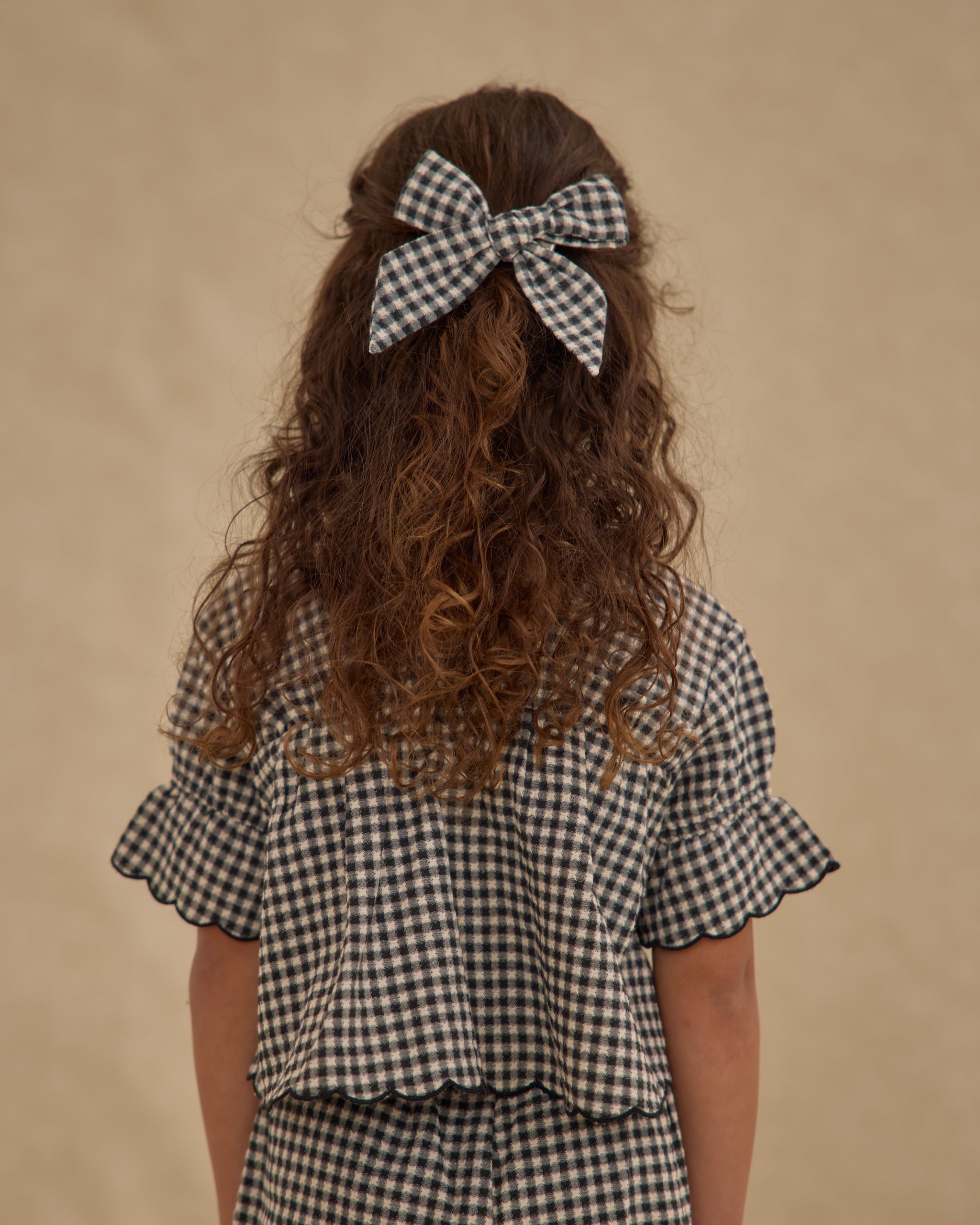 Rylee + Cru ライリーアンドクルー ベビー服 子供服  ボウ　ブラックギンガム