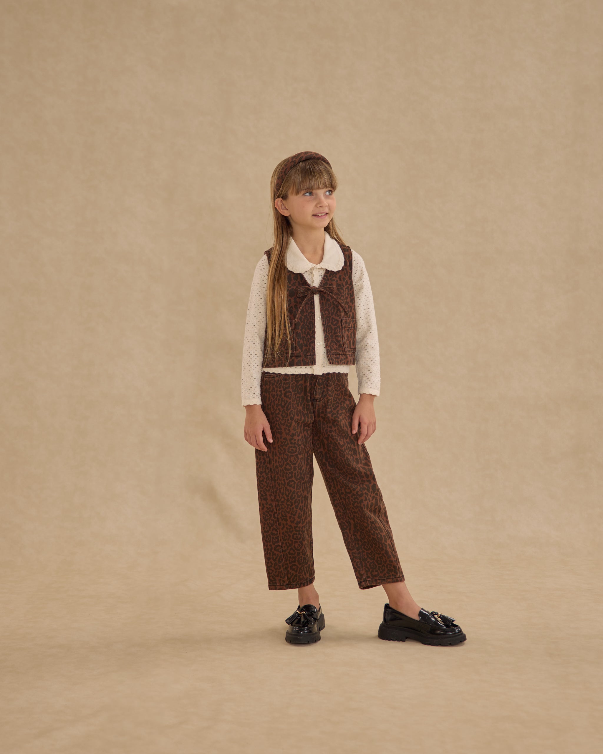 Rylee + Cru ライリーアンドクルー ベビー服 子供服  ユーティリティベスト　レオパード