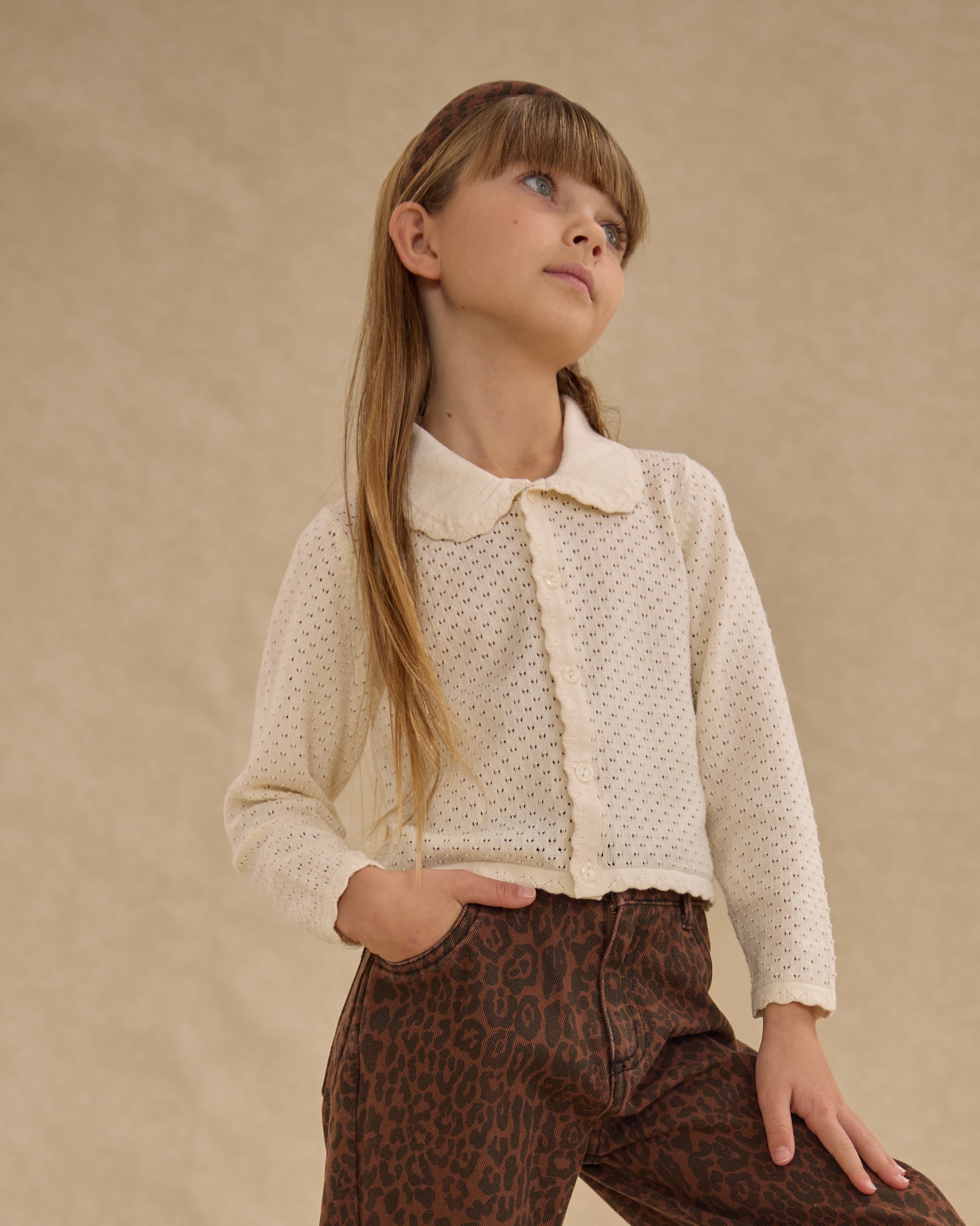 Rylee + Cru ライリーアンドクルー ベビー服 子供服  リオカーディガン　アイボリー