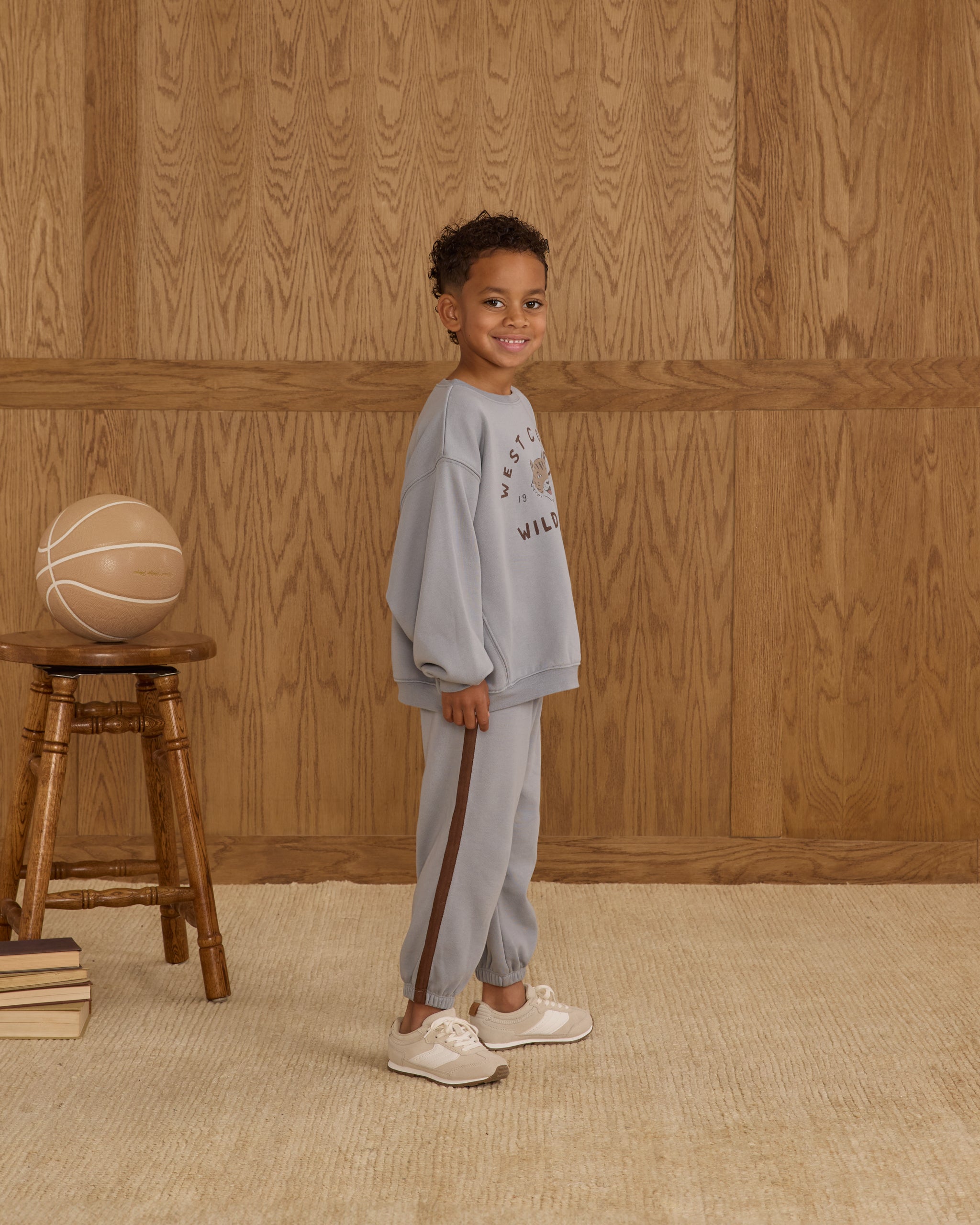 Rylee + Cru ライリーアンドクルー ベビー服 子供服  オーバーサイズ スウェットシャツ　ワイルドキャッツ