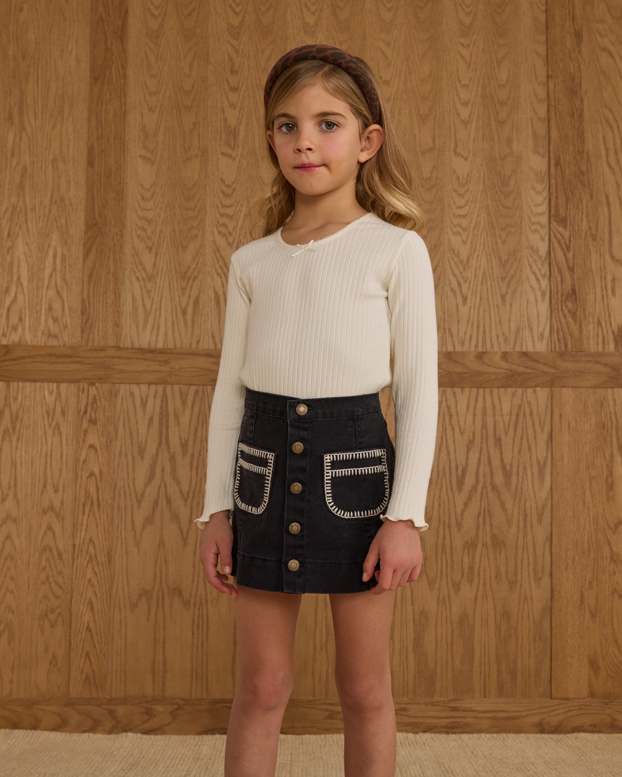 Rylee + Cru ライリーアンドクルー ベビー服 子供服  リブロングスリーブ　アイボリー